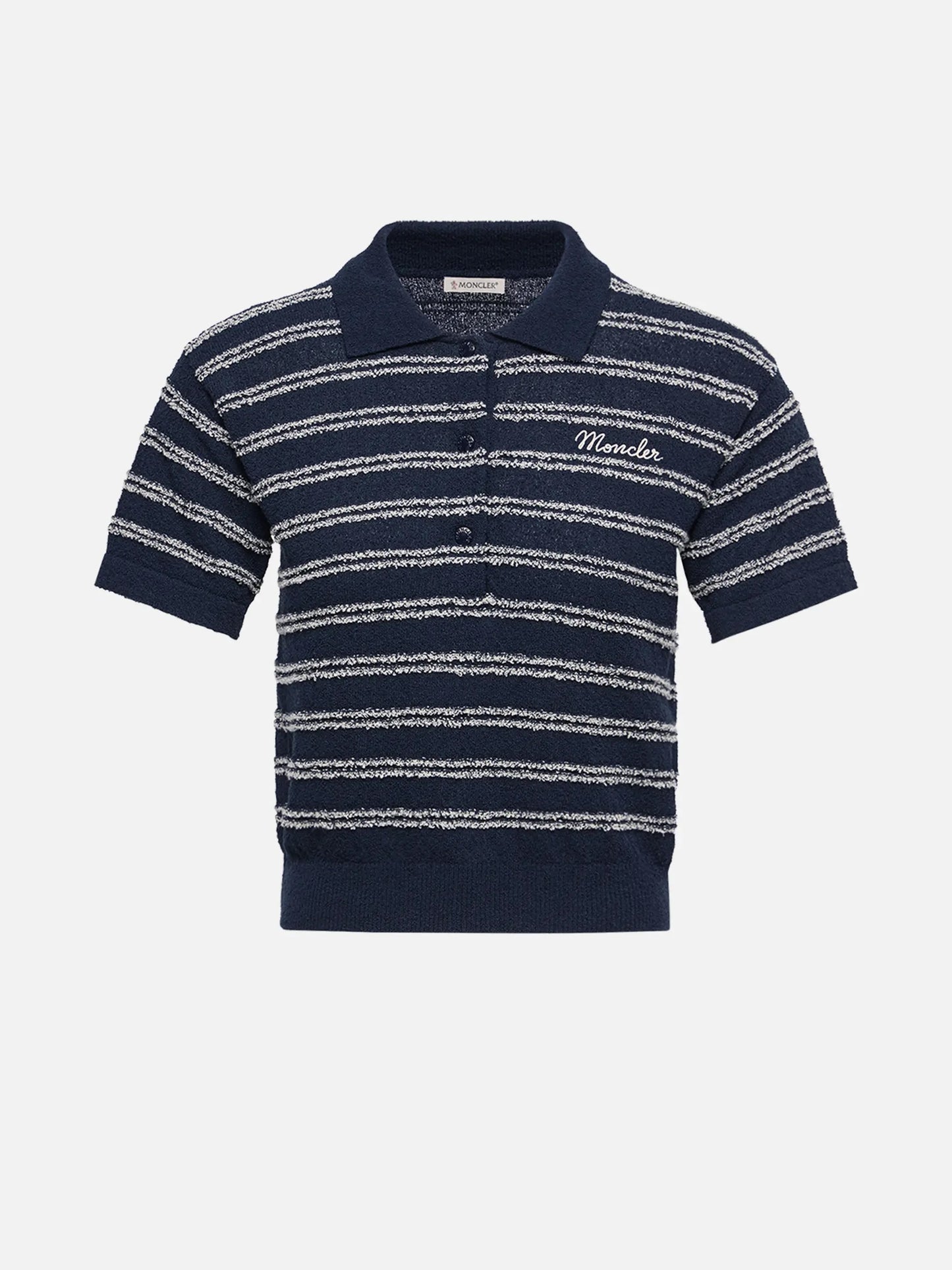 MONCLER - Strickpolo aus Bouclé-Krepp für Damen