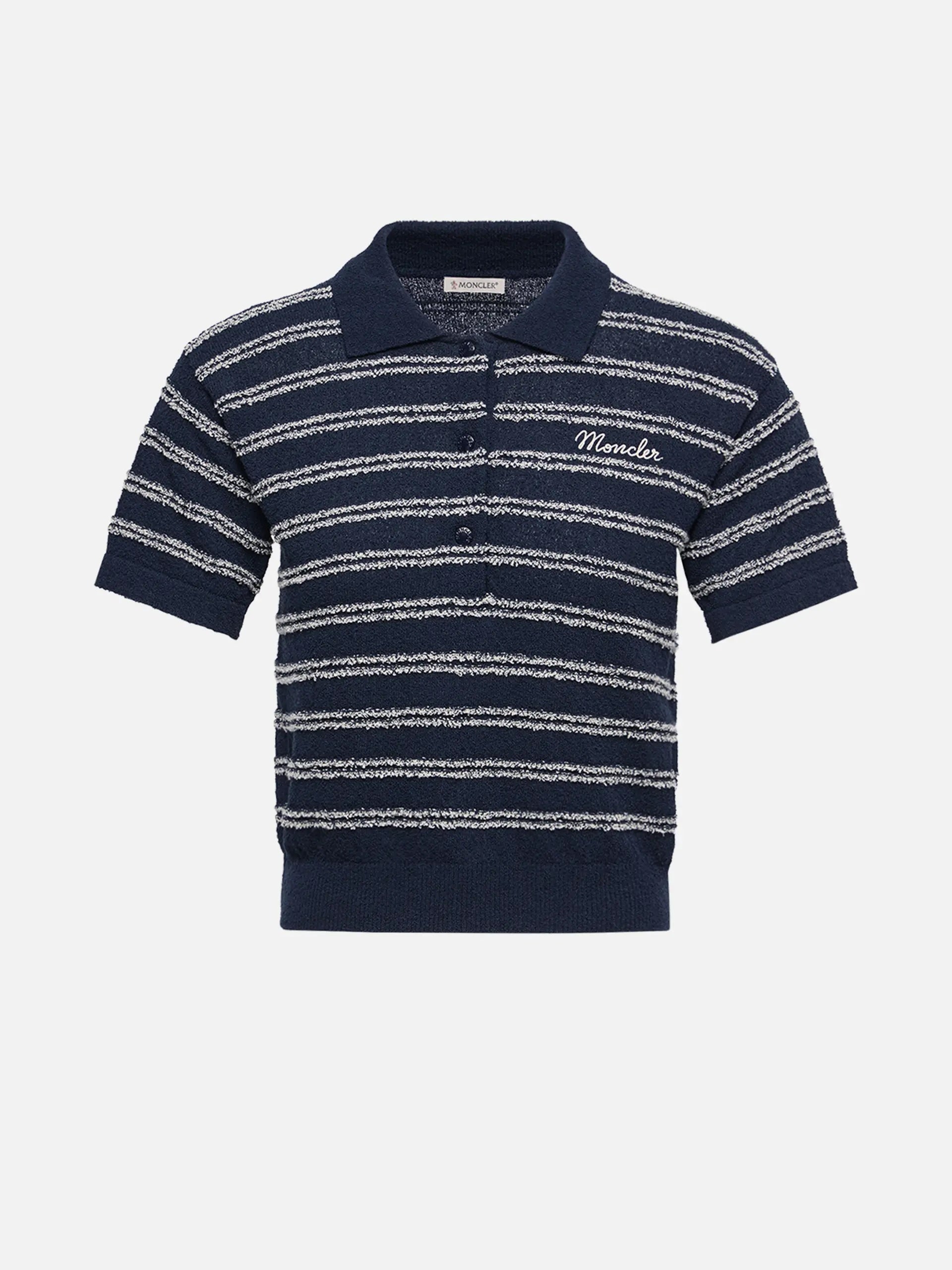 MONCLER - Strickpolo aus Bouclé-Krepp für Damen