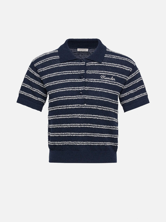 MONCLER - Strickpolo aus Bouclé-Krepp für Damen