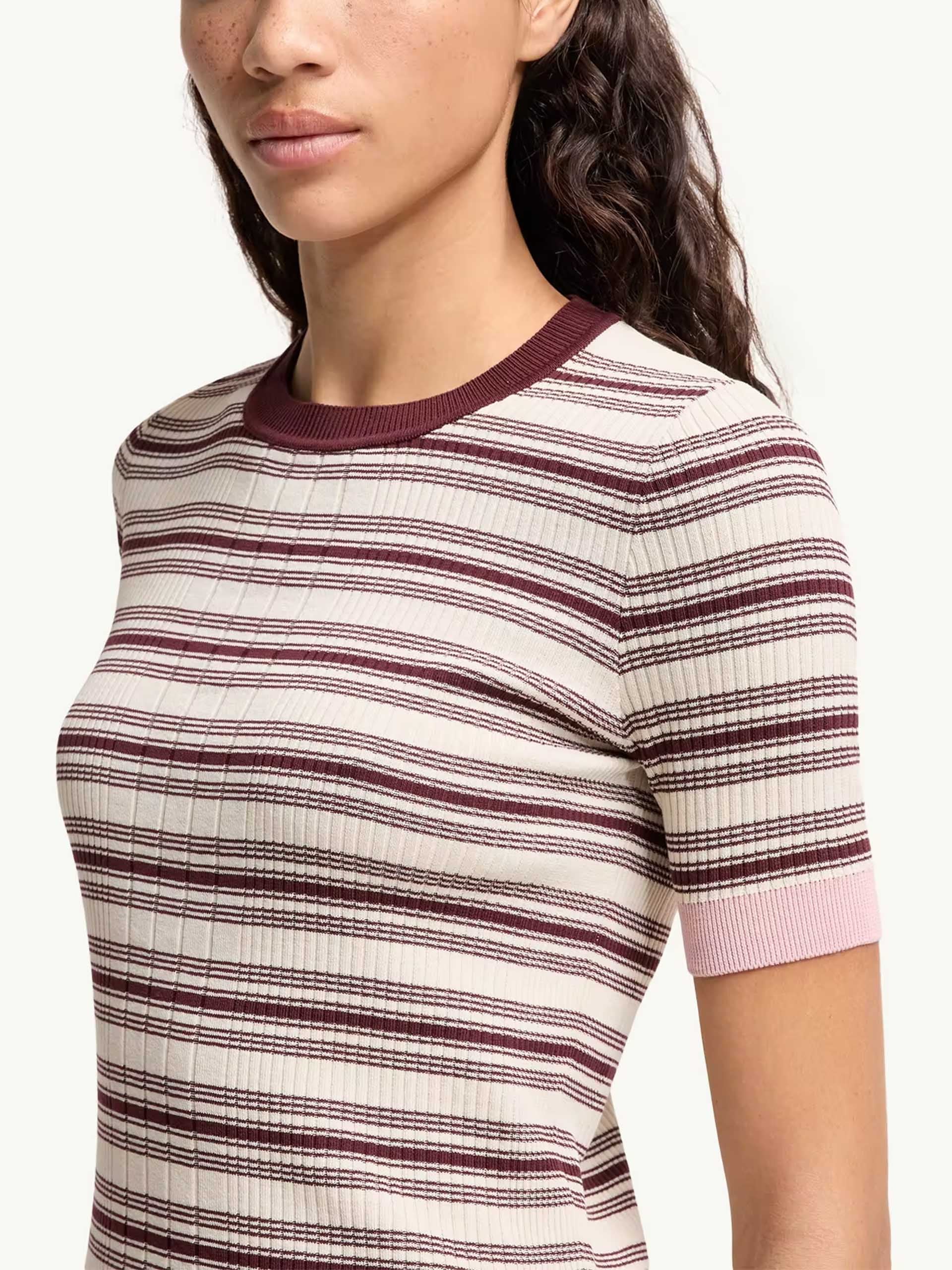 MONCLER - Striped knit T-shirt for women – NEW TAKE FIVE