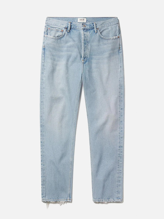 AGOLDE - 90's Mid-Rise Straight Jeans für Damen Force Hellblau