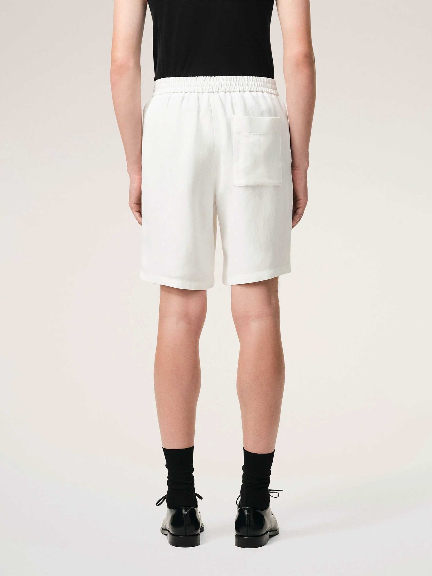 AMI PARIS - Shorts aus Leinen-Mix für Herren Weiß - White
