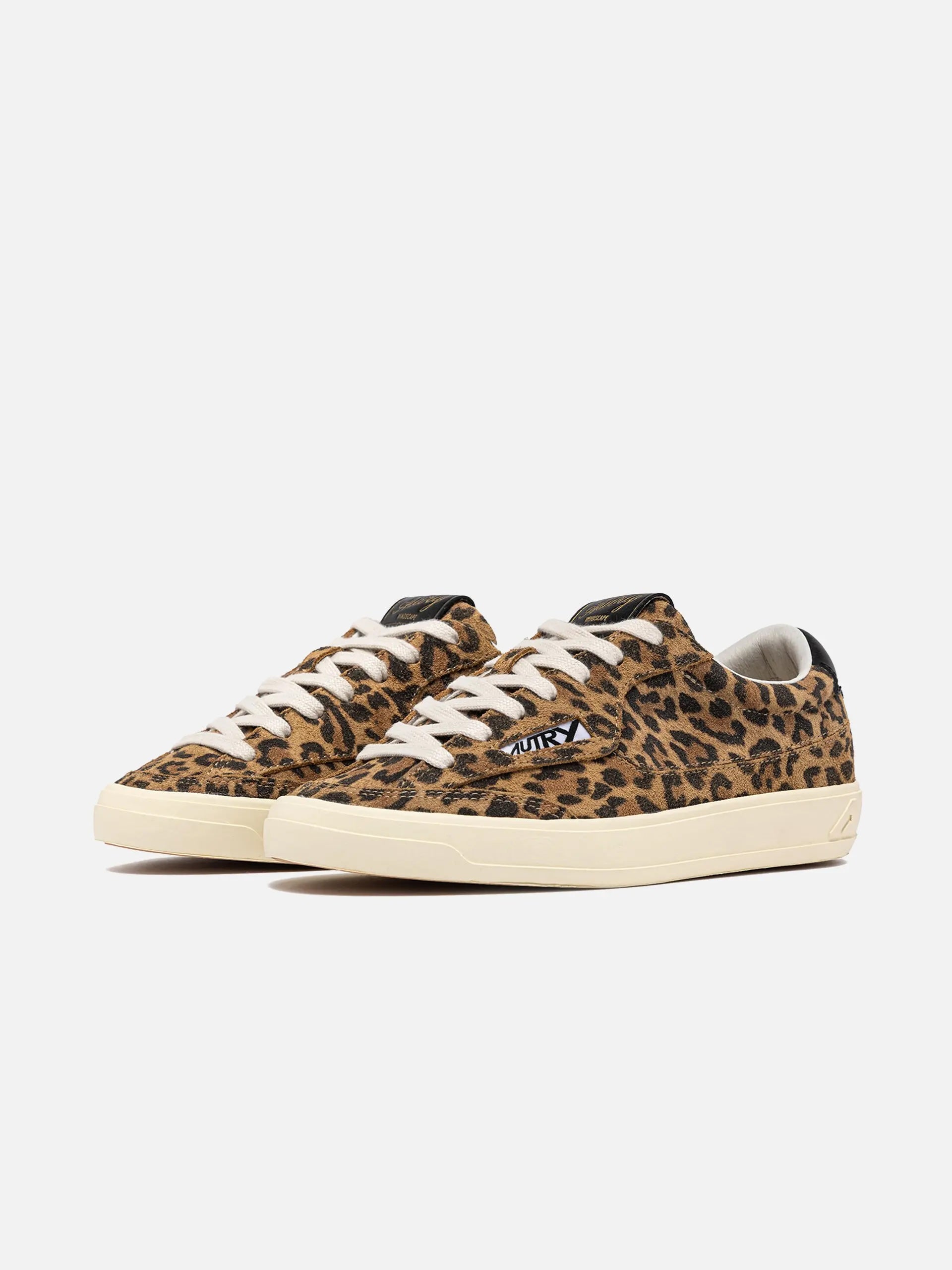 AUTRY - Sneakers Windscape Low aus Veloursleder für Damen Leopard