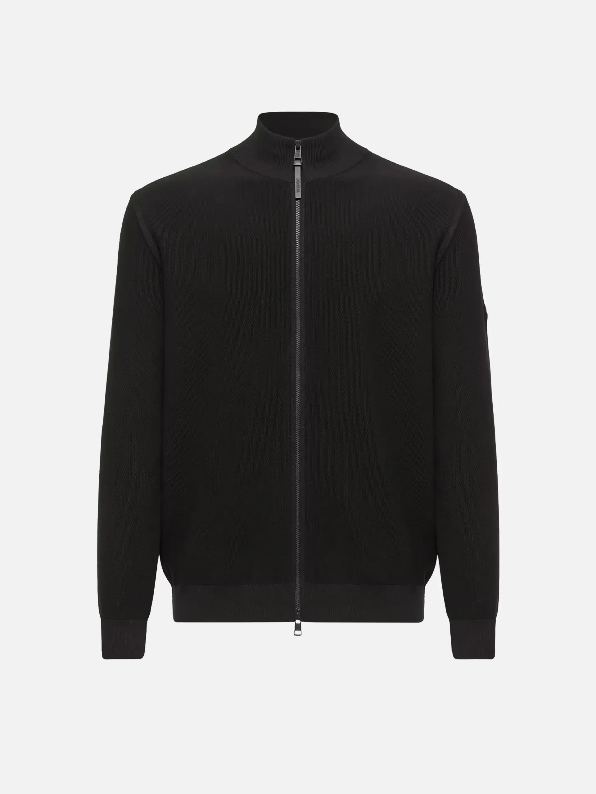 MONCLER - Strickjacke aus Baumwolle für Herren Schwarz - Black