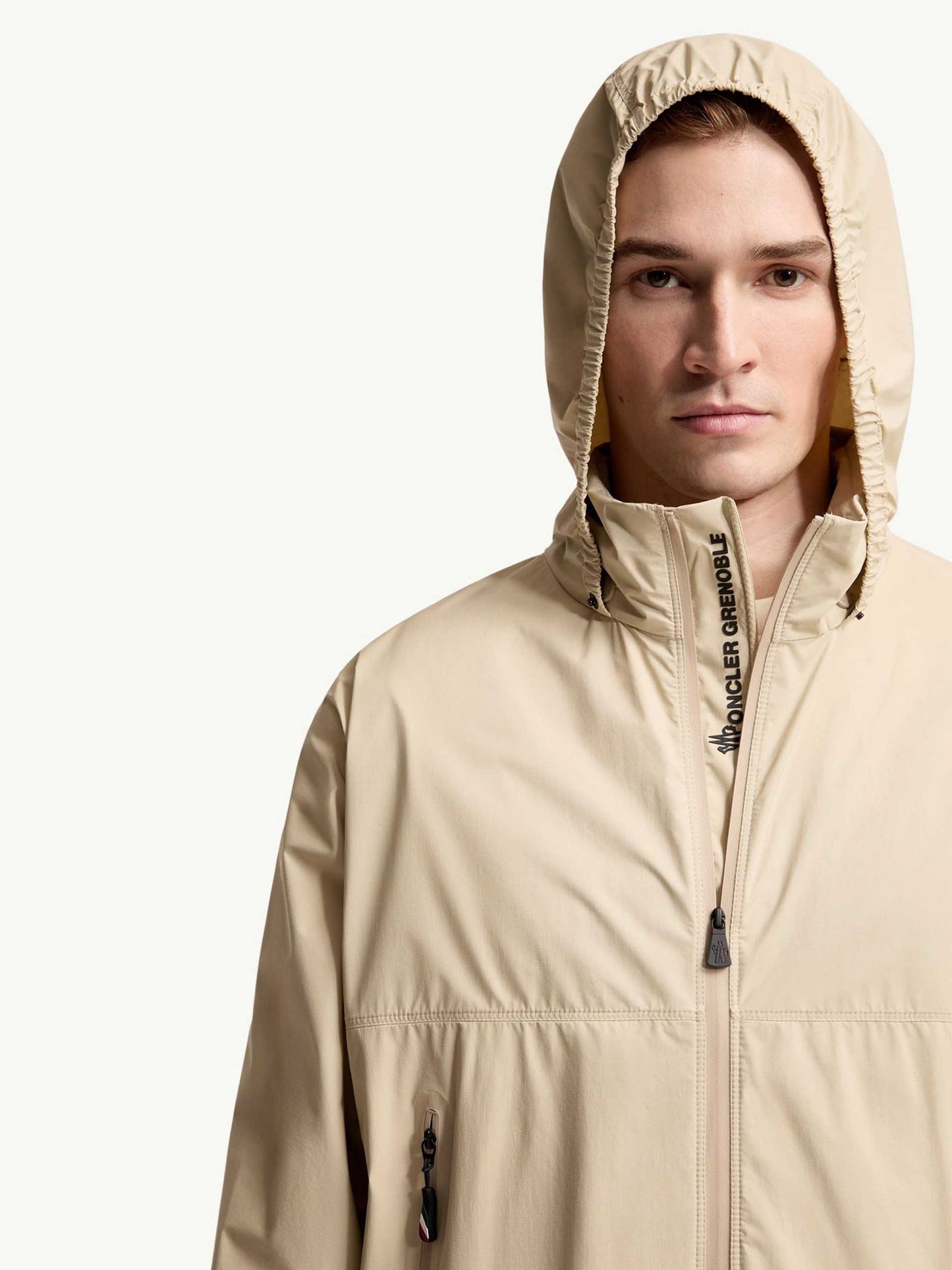 MONCLER GRENOBLE - Windbreaker-Jacke Moder für Herren Hellbeige - Light beige