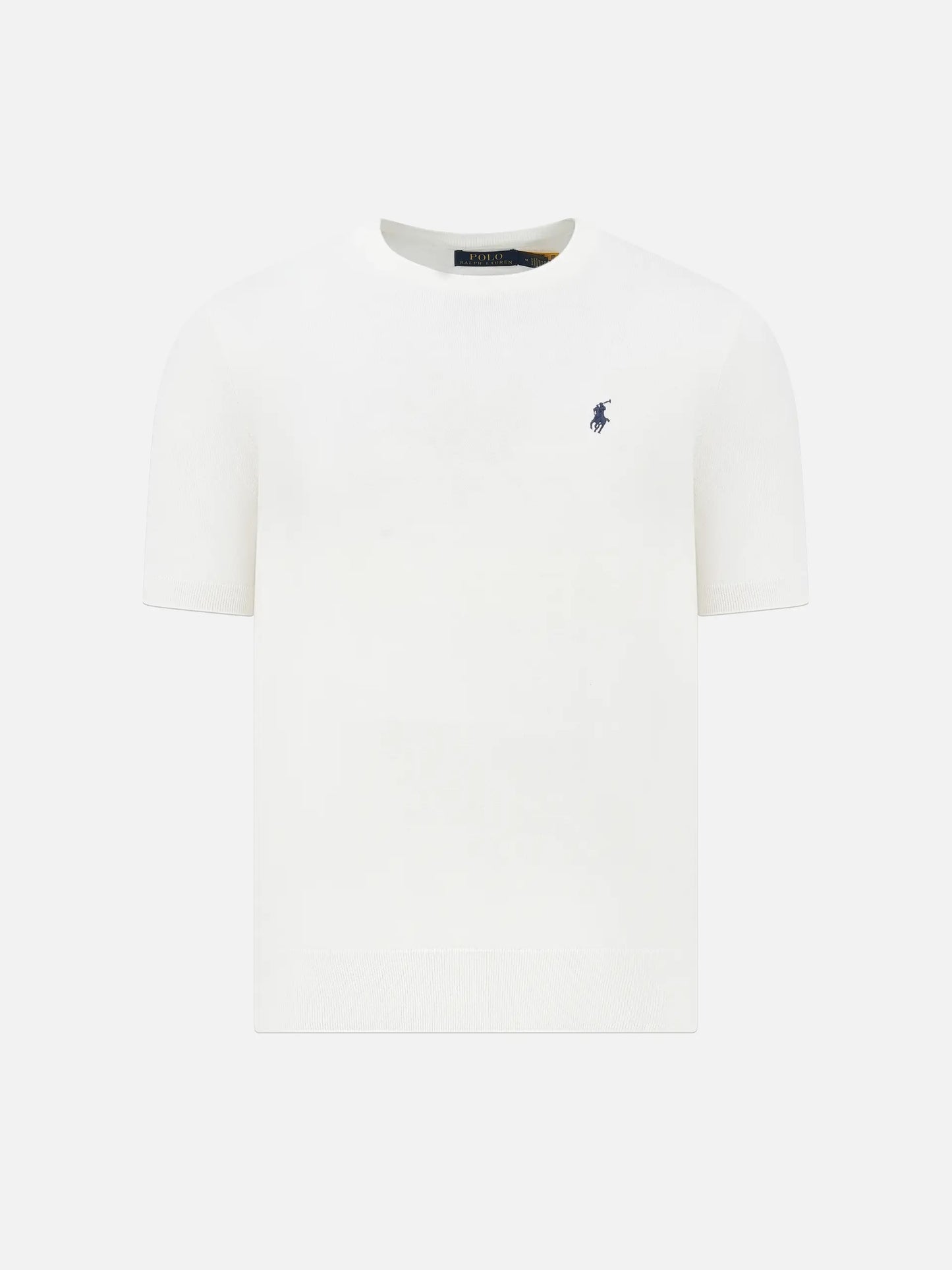 POLO RALPH LAUREN - Kurzarmpullover aus Baumwolle für Herren Cremeweiß - Cream white