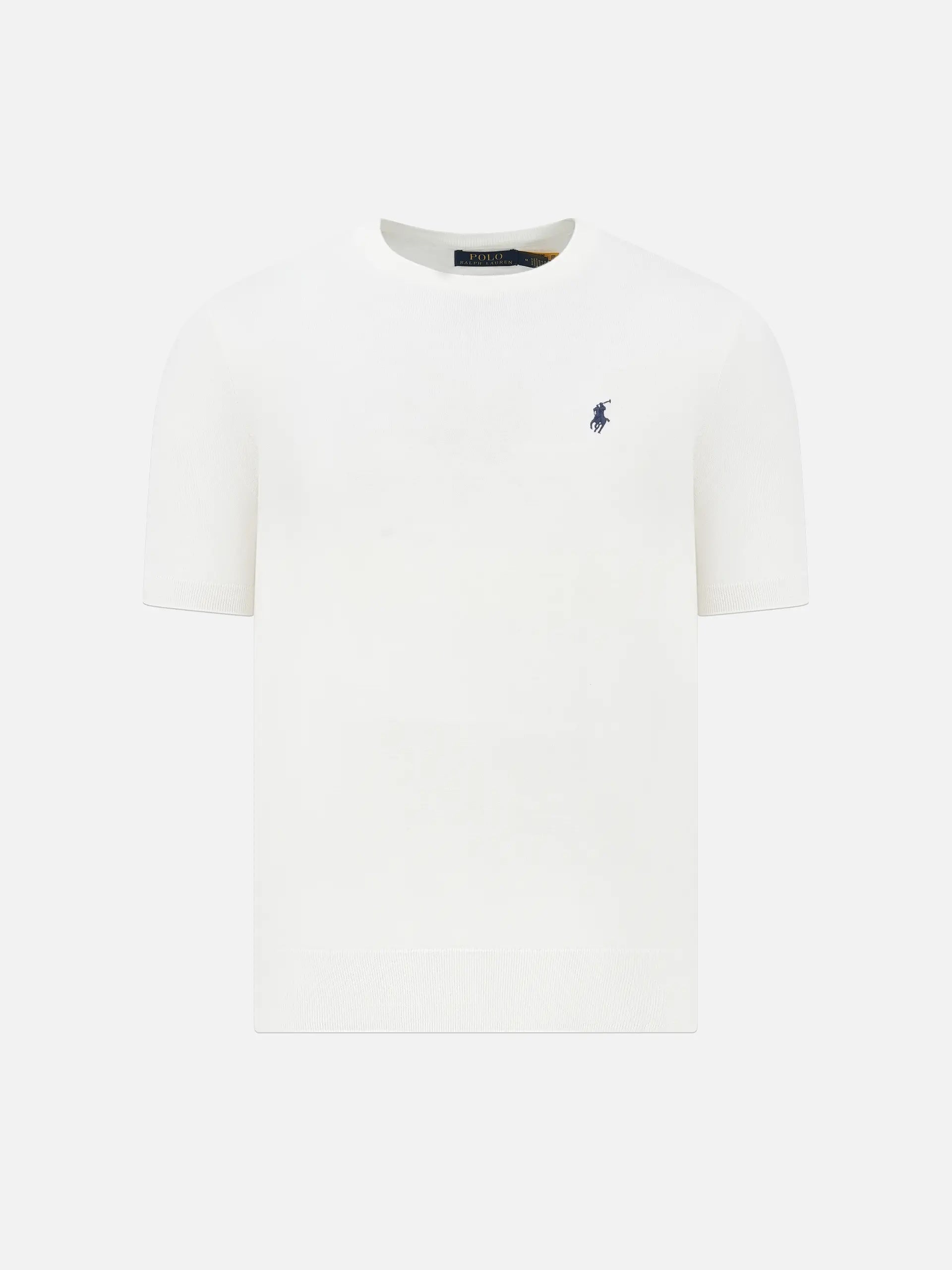 POLO RALPH LAUREN - Kurzarmpullover aus Baumwolle für Herren Cremeweiß - Cream white