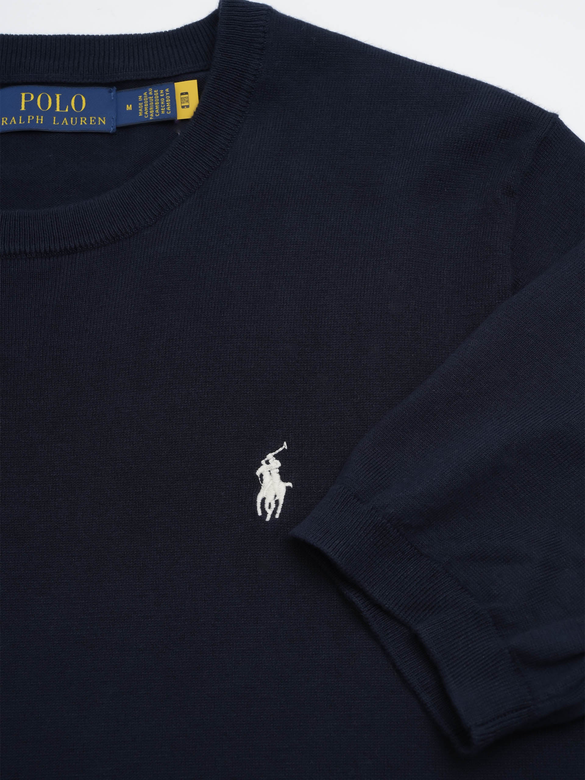POLO RALPH LAUREN - Kurzarmpullover aus Baumwolle für Herren Navyblau - Navy blue
