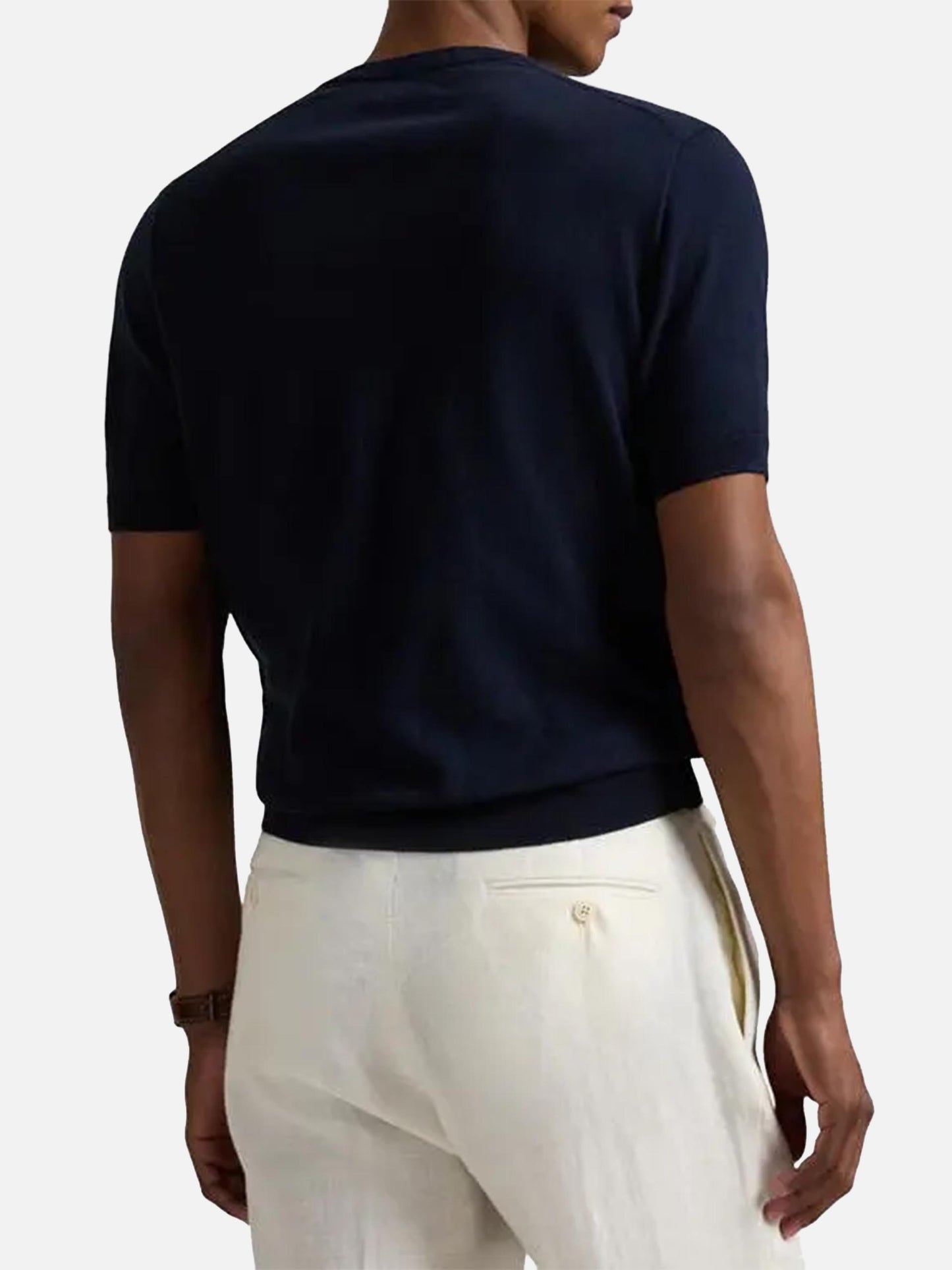 POLO RALPH LAUREN - Kurzarmpullover aus Baumwolle für Herren Navyblau - Navy blue