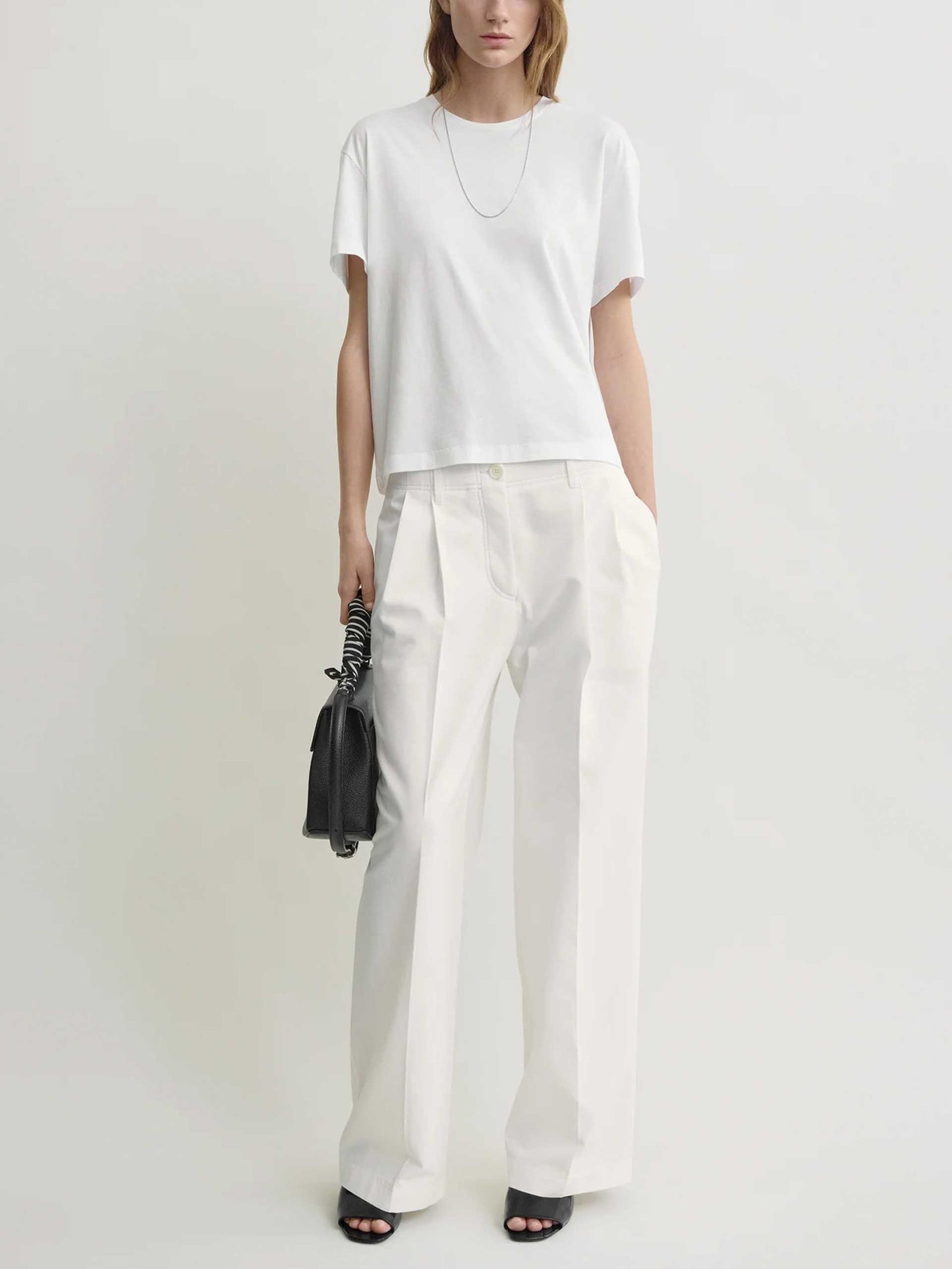 TOTEME - Wide-Leg Chinohose für Damen Weiß - White