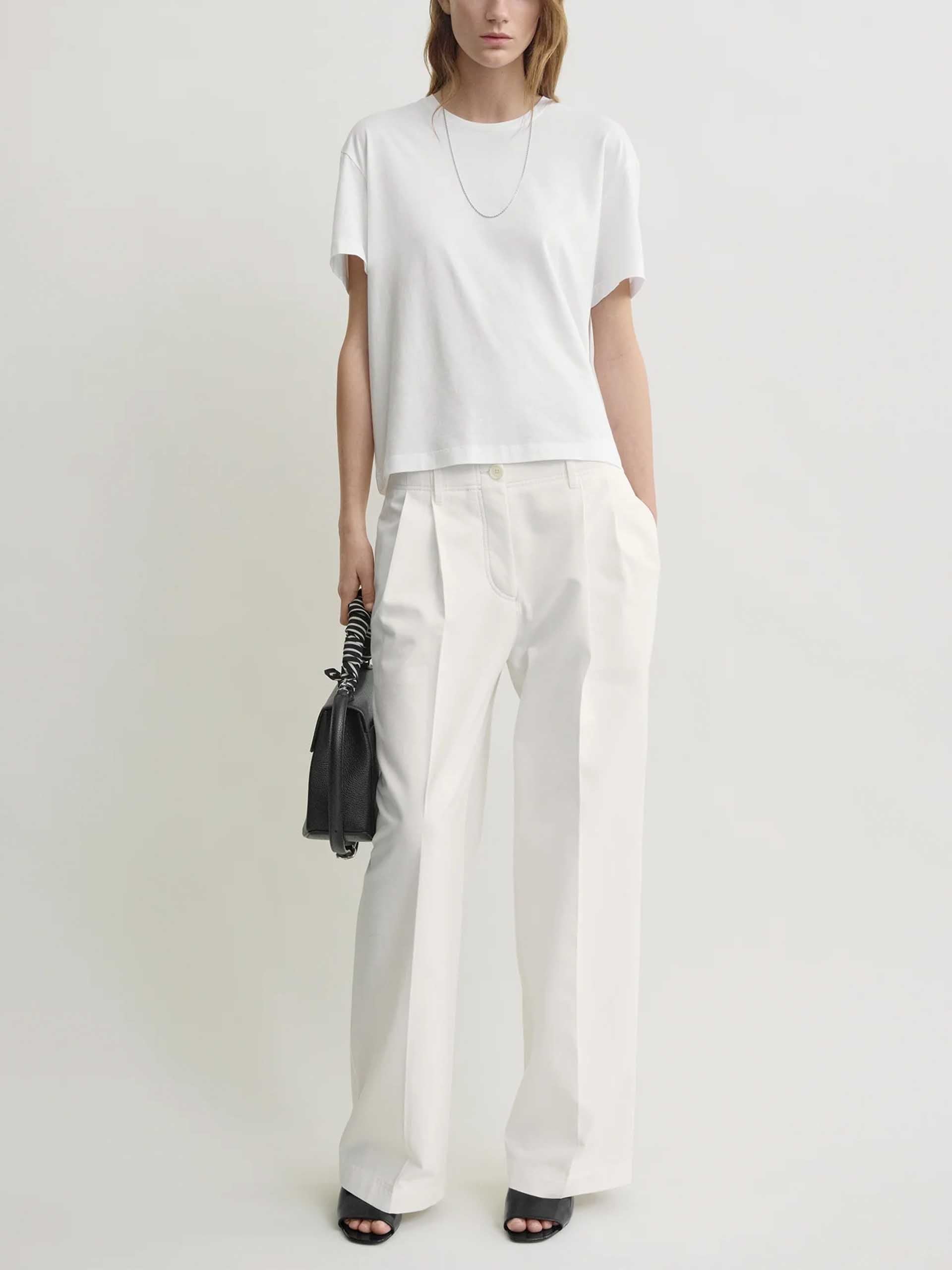 TOTEME - Wide-Leg Chinohose für Damen Weiß - White