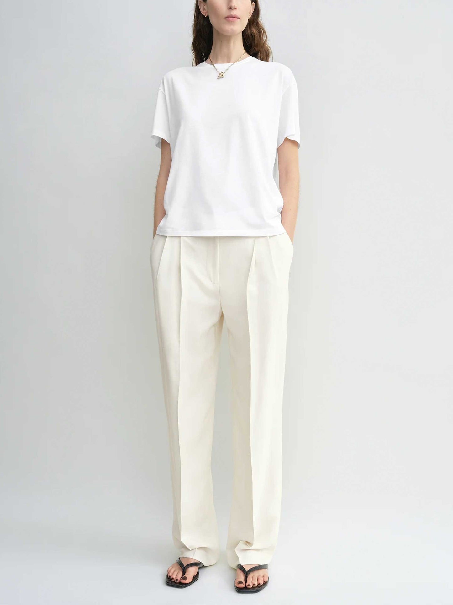 TOTEME - Basic-T-Shirt aus Jersey für Damen Weiß - White