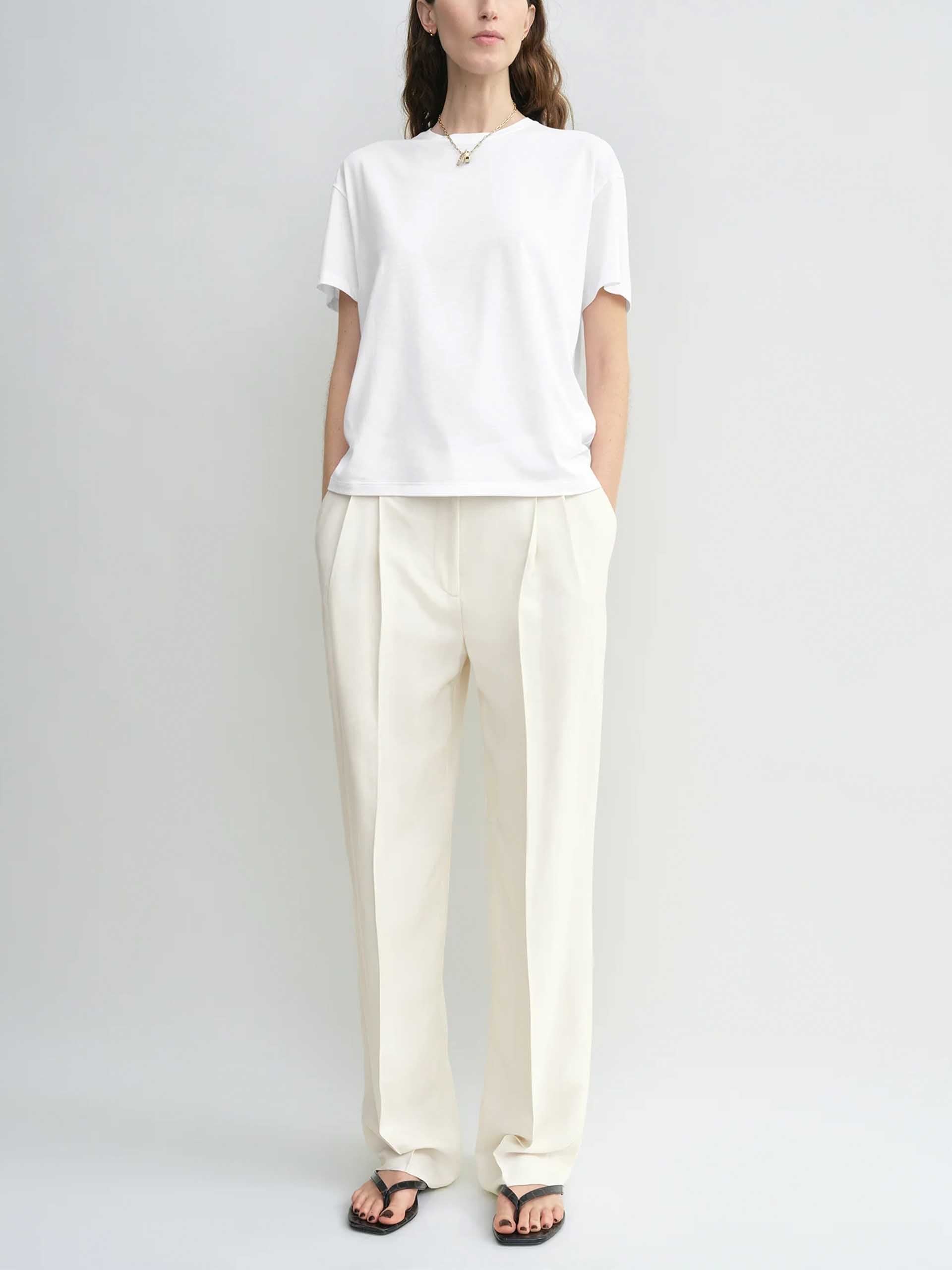 TOTEME - Basic-T-Shirt aus Jersey für Damen Weiß - White