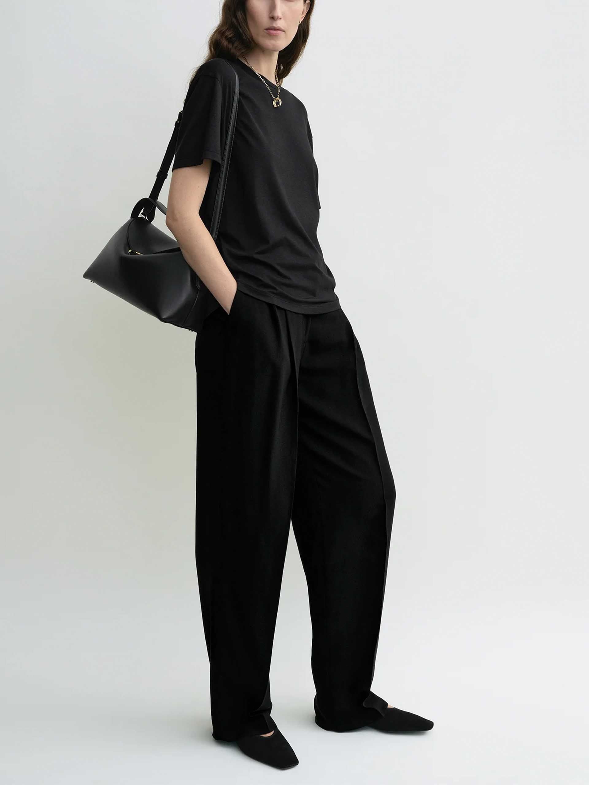 TOTEME - Basic-T-Shirt aus Jersey für Damen Schwarz - Black