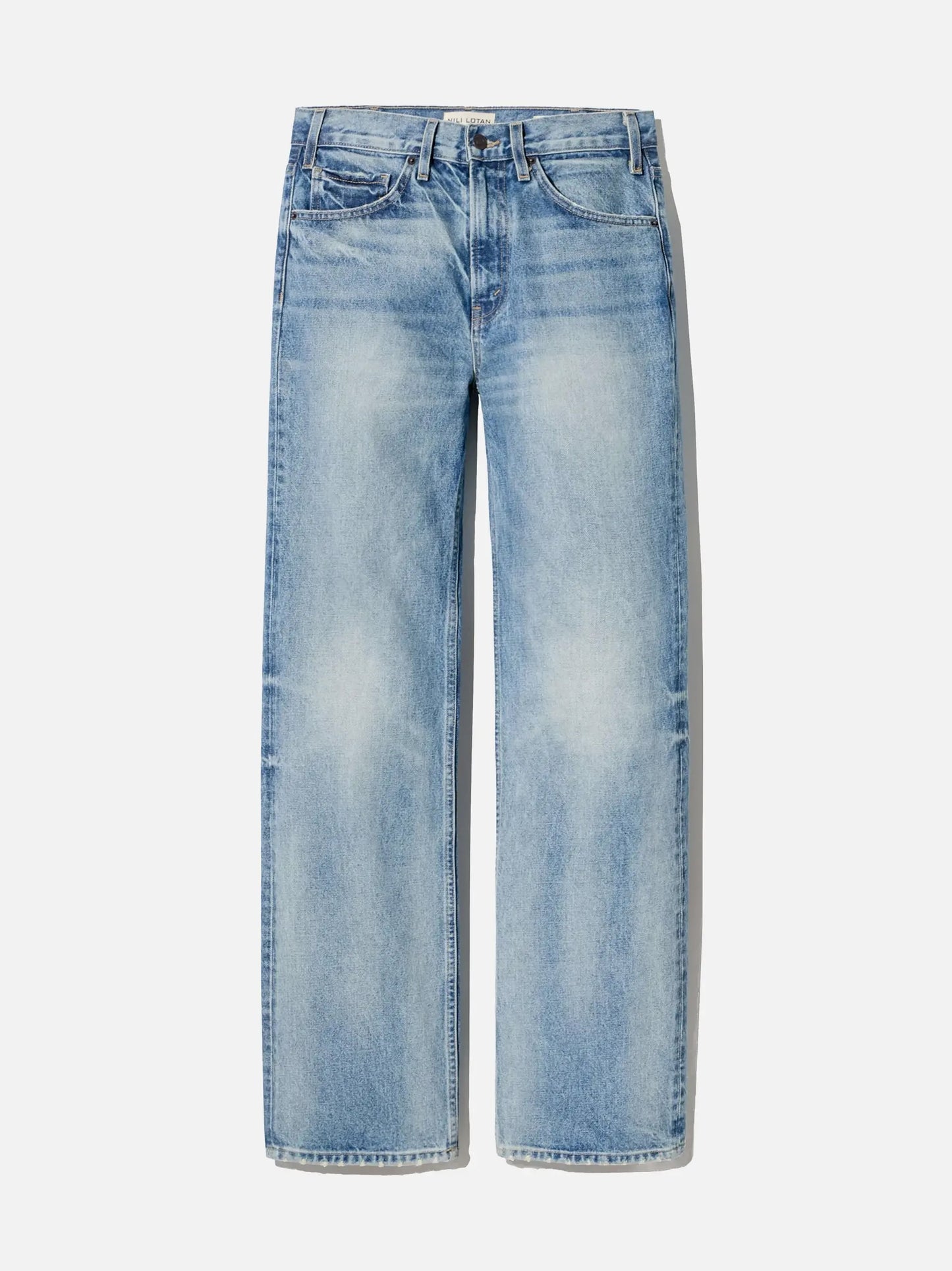 NILI LOTAN - Straight Jeans Mitchell für Damen Indigoblau - Summer Wash