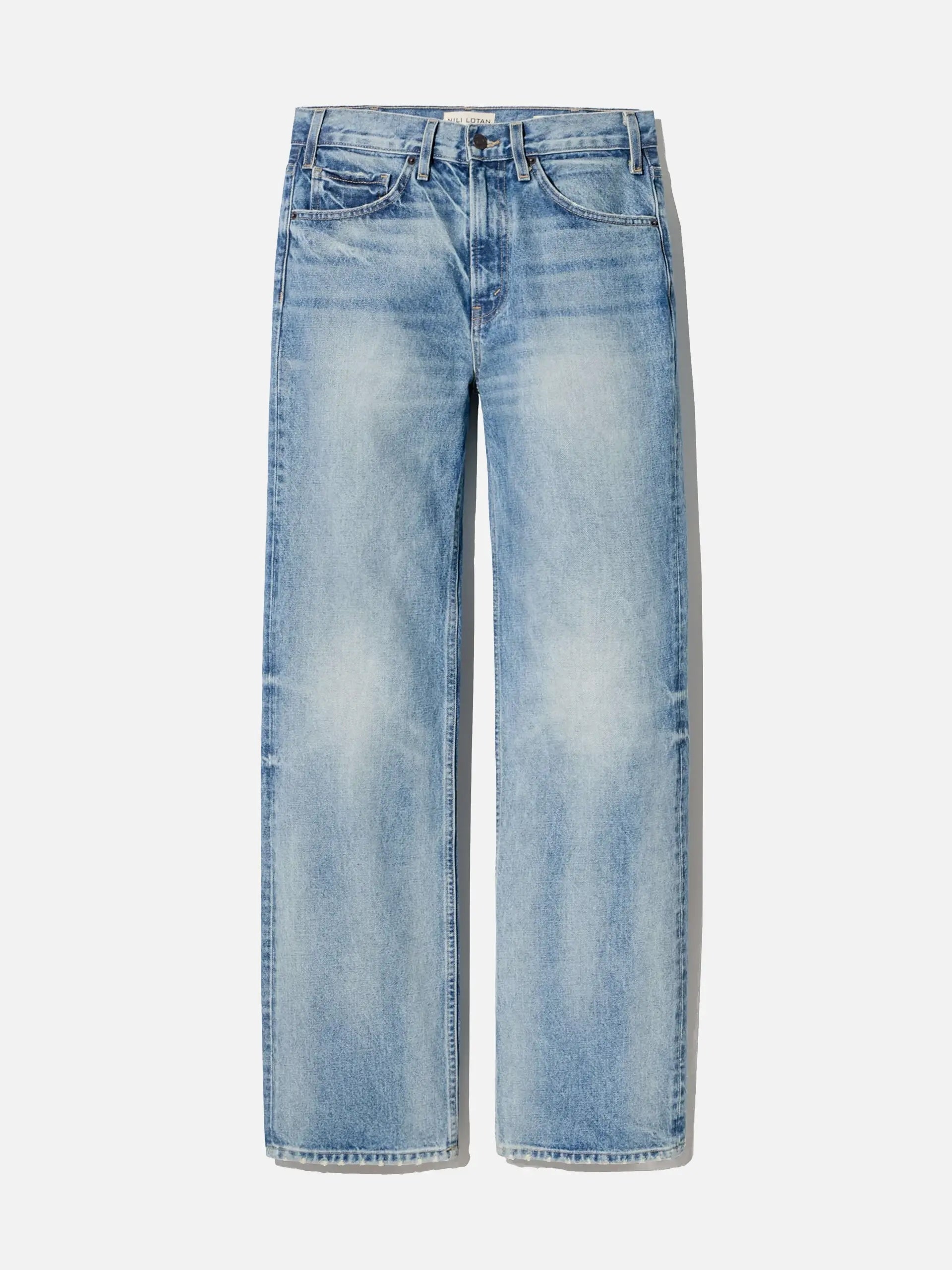 NILI LOTAN - Straight Jeans Mitchell für Damen Indigoblau - Summer Wash