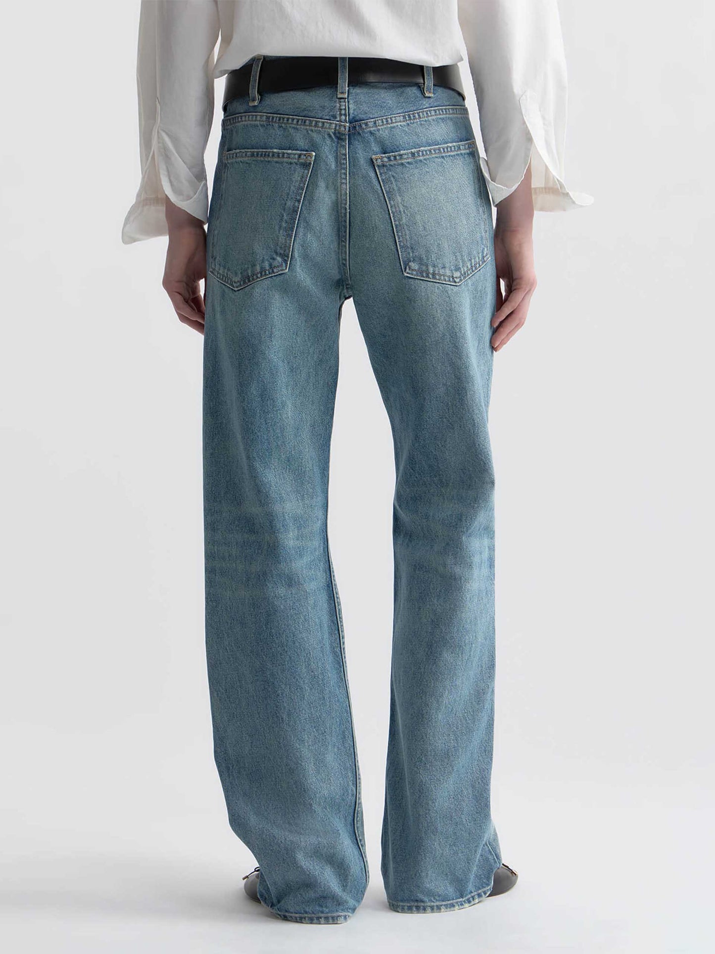 NILI LOTAN - Straight Jeans Mitchell für Damen Indigoblau - Summer Wash