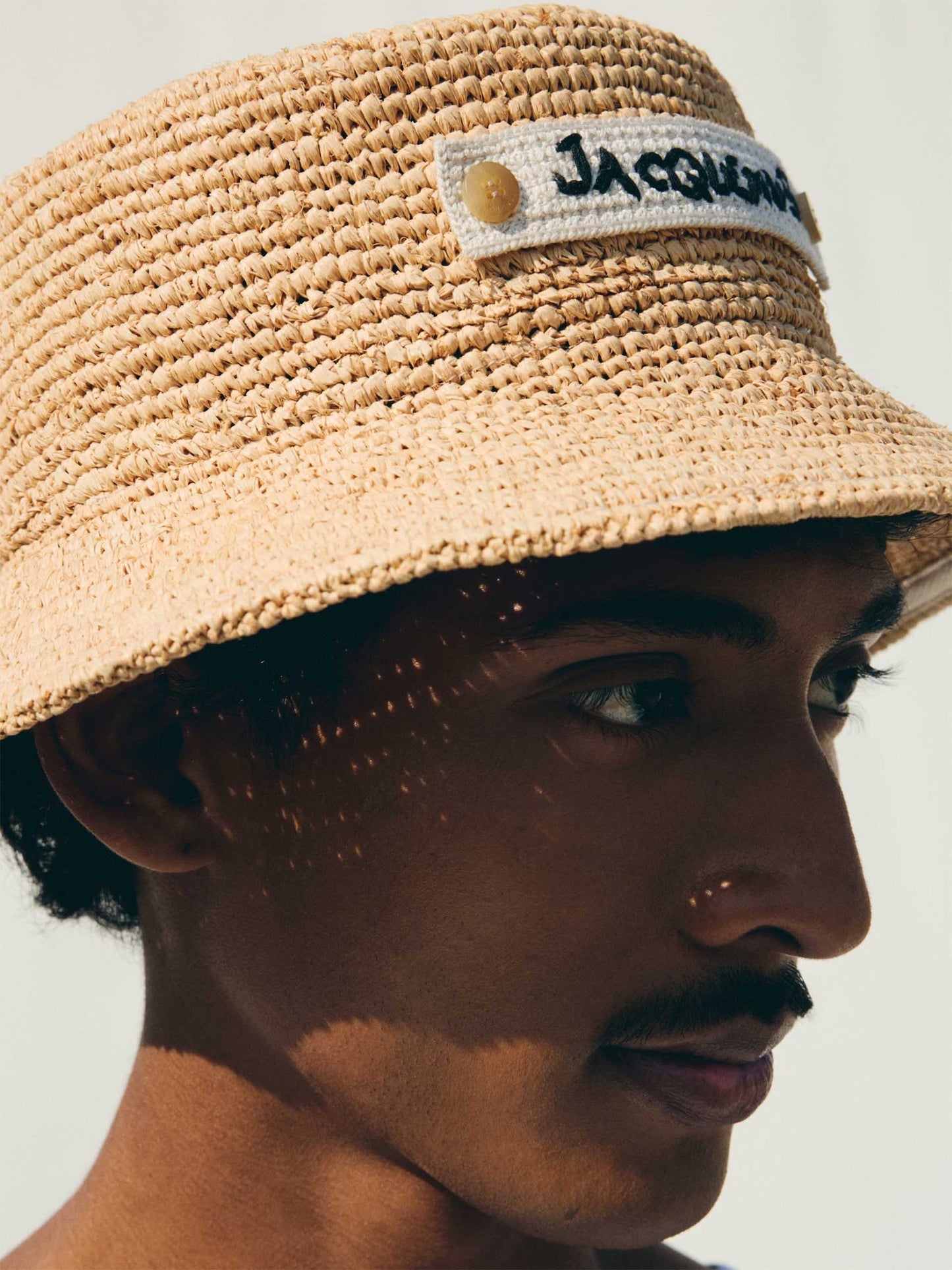 JACQUEMUS - Raffia-Hut Plage mit Logo