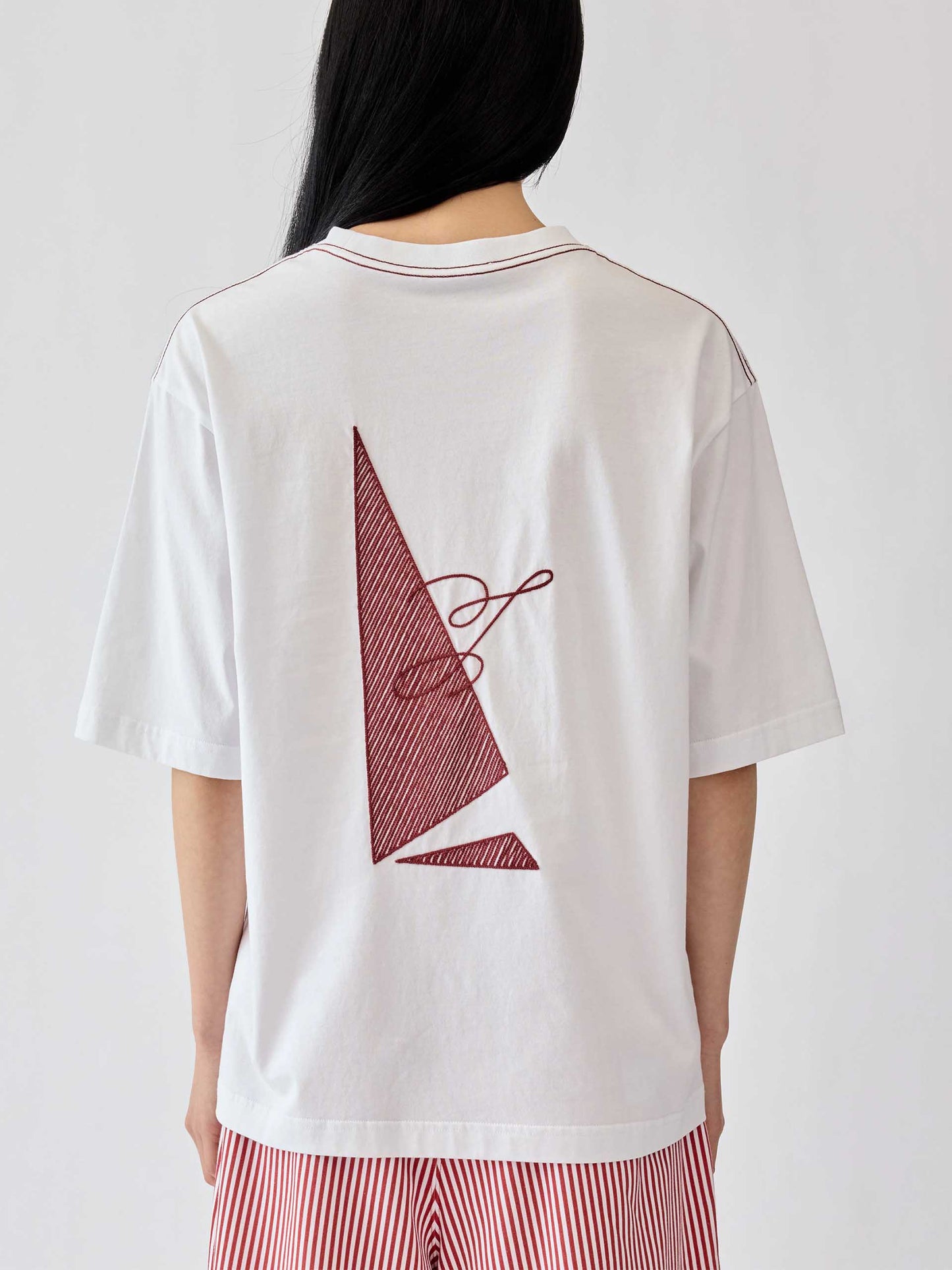 JACQUEMUS - Unisex-T-Shirt Bateau aus Baumwolljersey