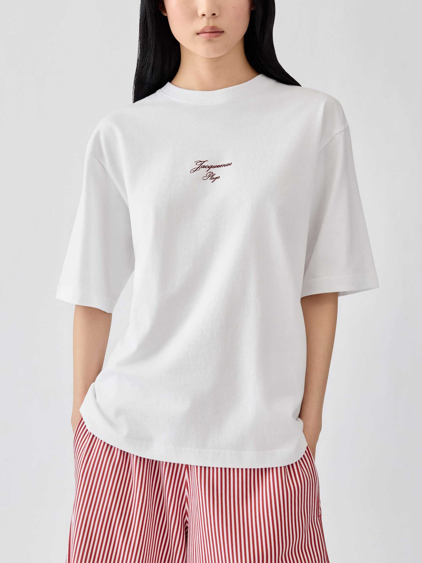 JACQUEMUS - Unisex-T-Shirt Bateau aus Baumwolljersey