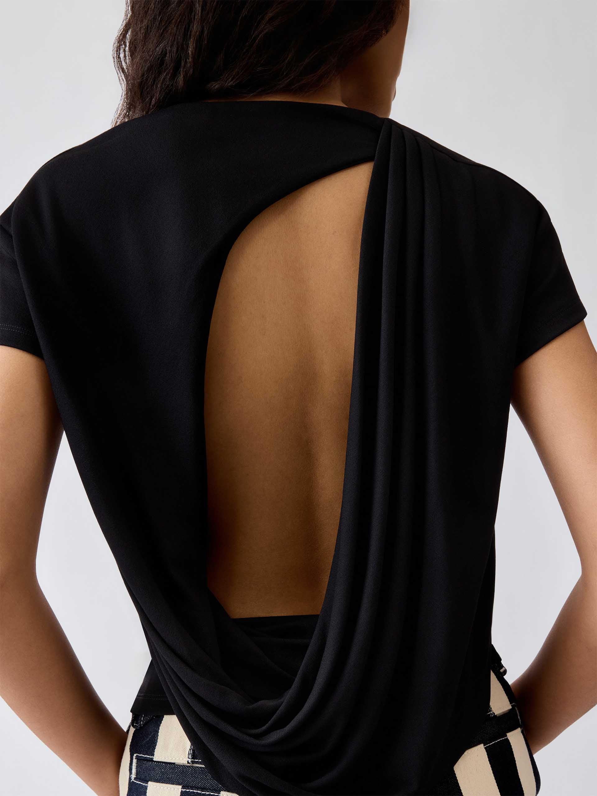 JACQUEMUS - Kurzarm-Top Mistral für Damen Schwarz - Black