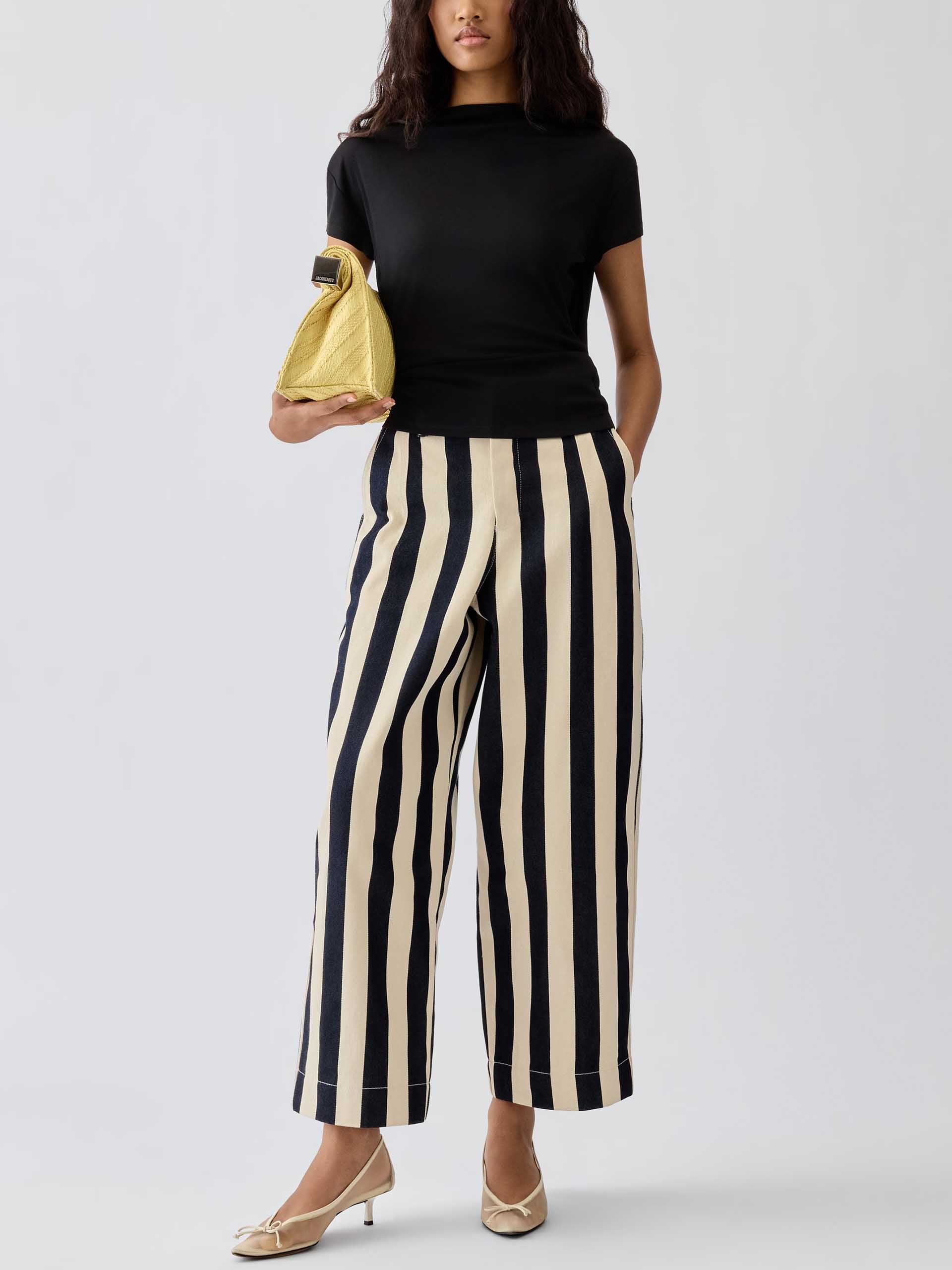 JACQUEMUS - Kurzarm-Top Mistral für Damen Schwarz - Black