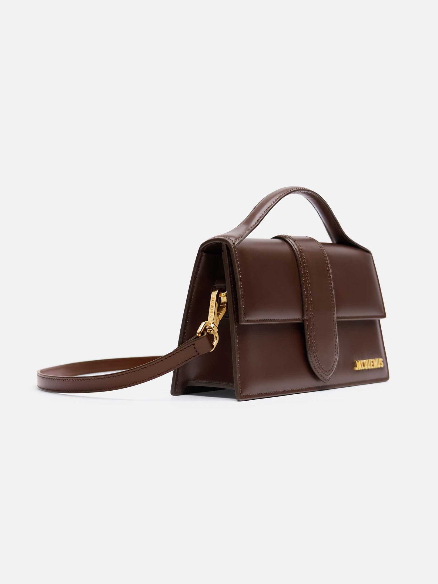 JACQUEMUS - Crossbody-Tasche Grand Bambino aus Leder Braun - Brown