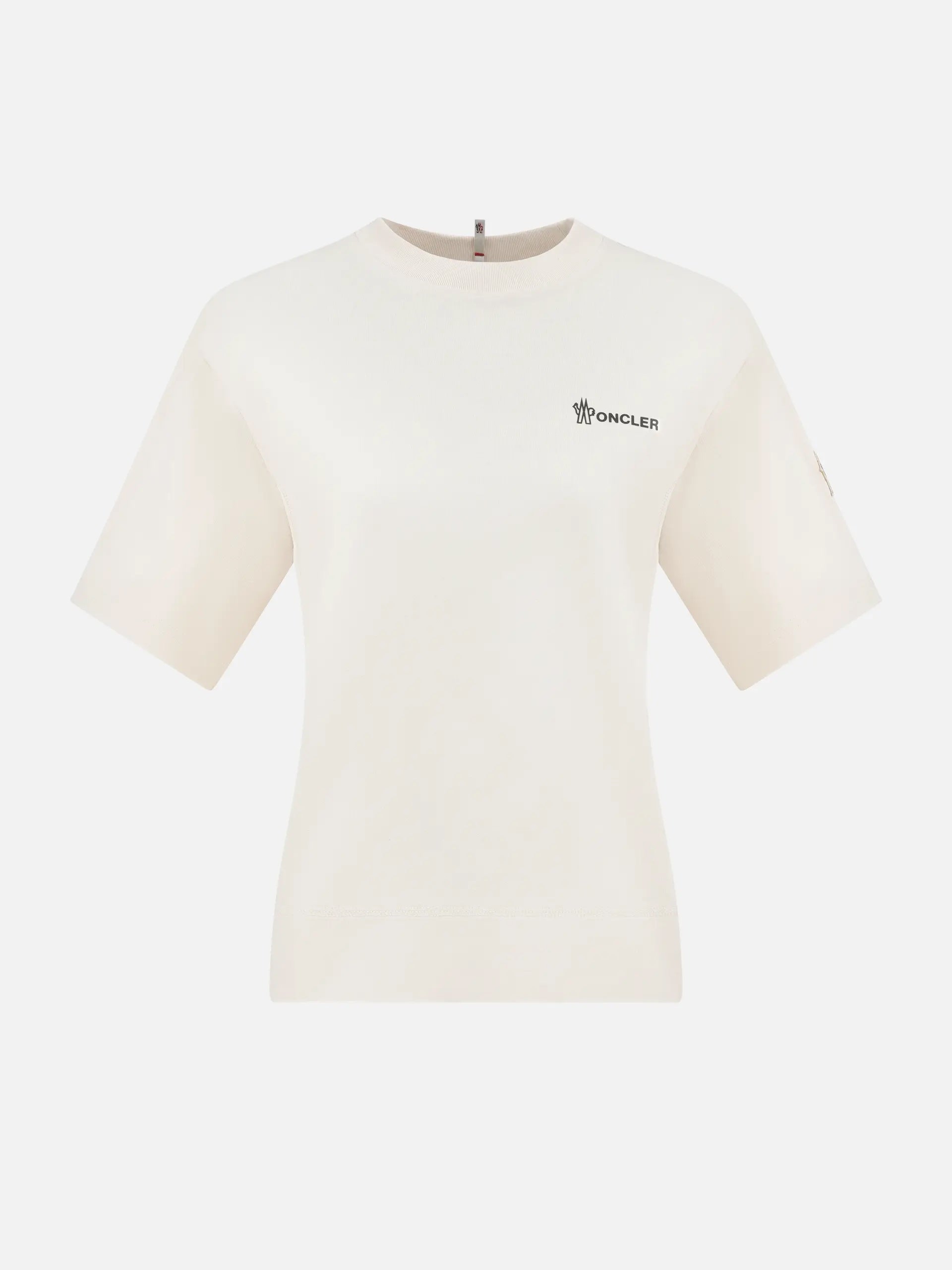 MONCLER GRENOBLE - T-Shirt aus Baumwolle mit Logo für Damen