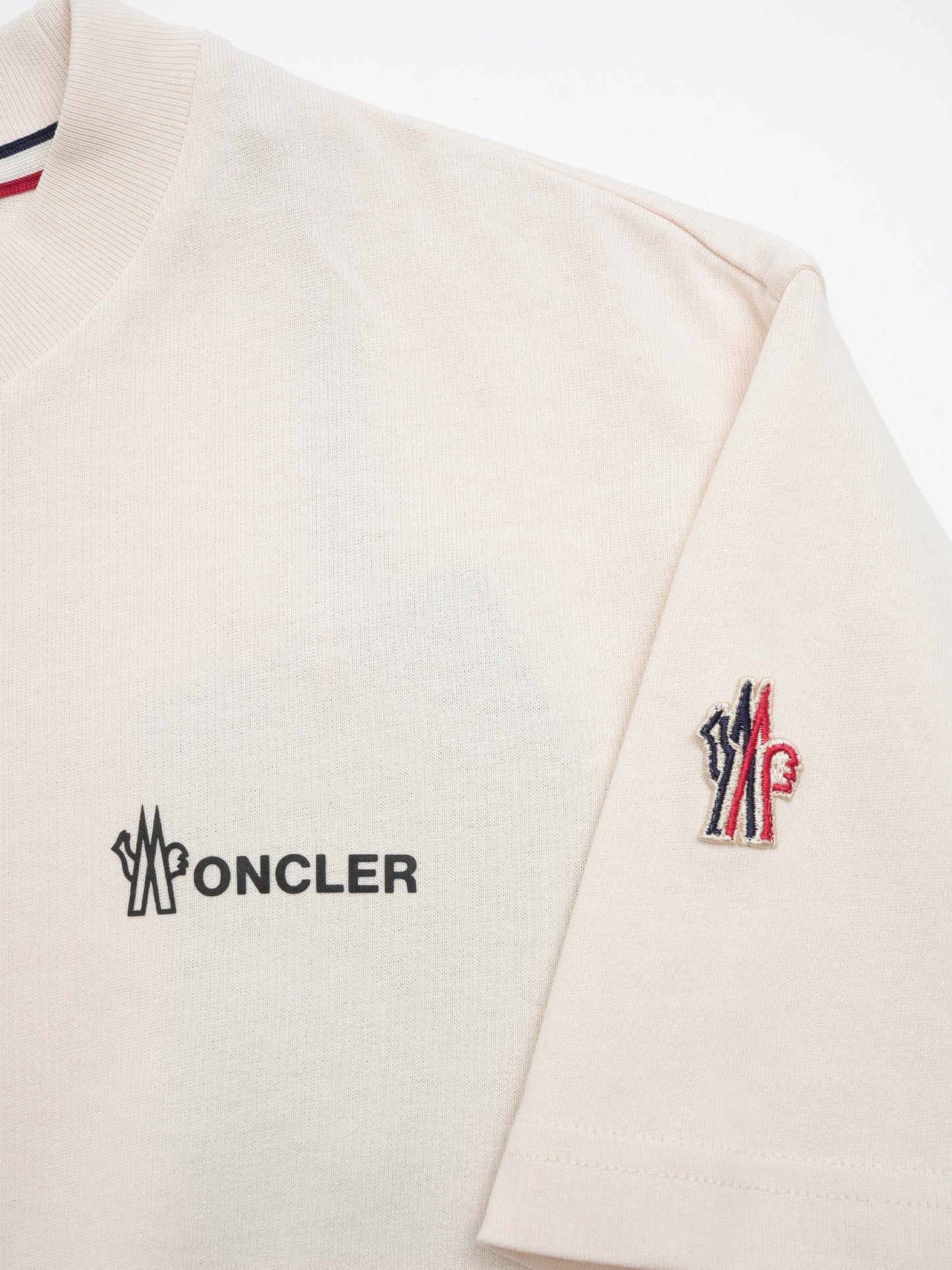 MONCLER GRENOBLE - T-Shirt aus Baumwolle mit Logo für Damen