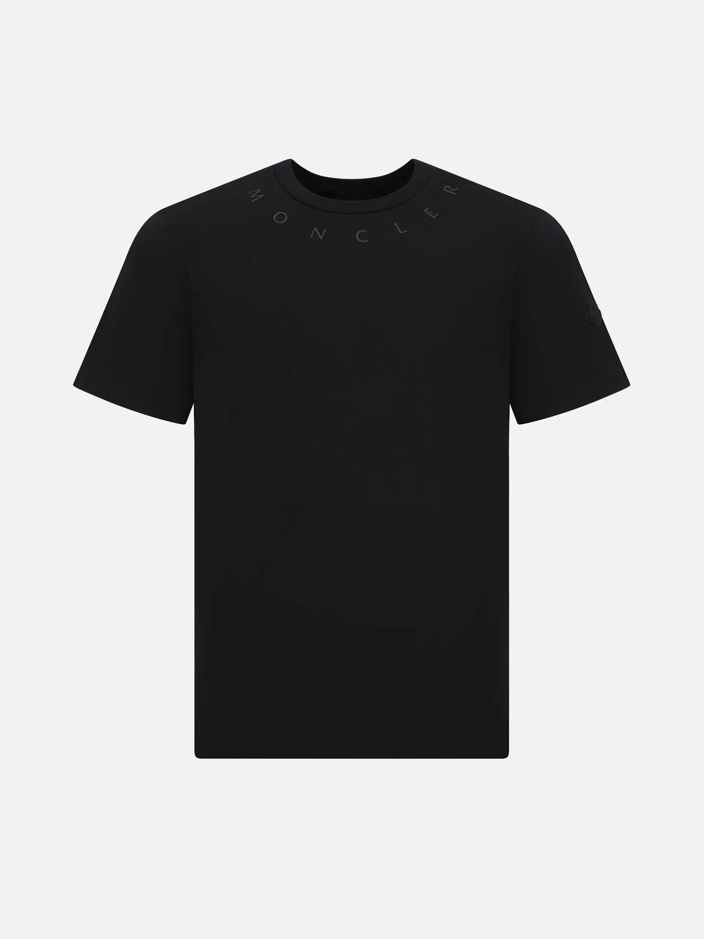 MONCLER - Logo-T-Shirt aus Baumwolle für Herren Schwarz - Black