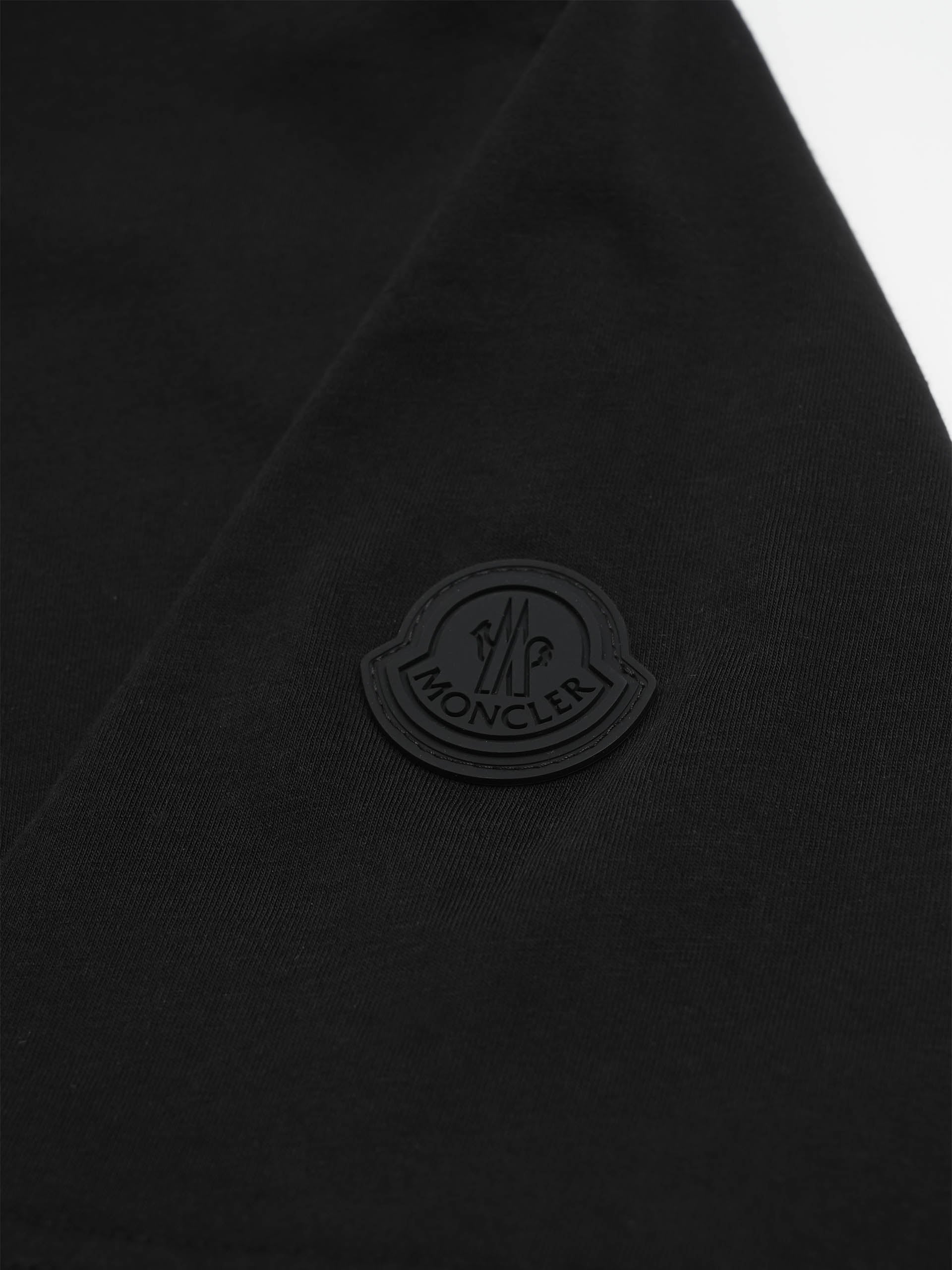 MONCLER - Logo-T-Shirt aus Baumwolle für Herren Schwarz - Black