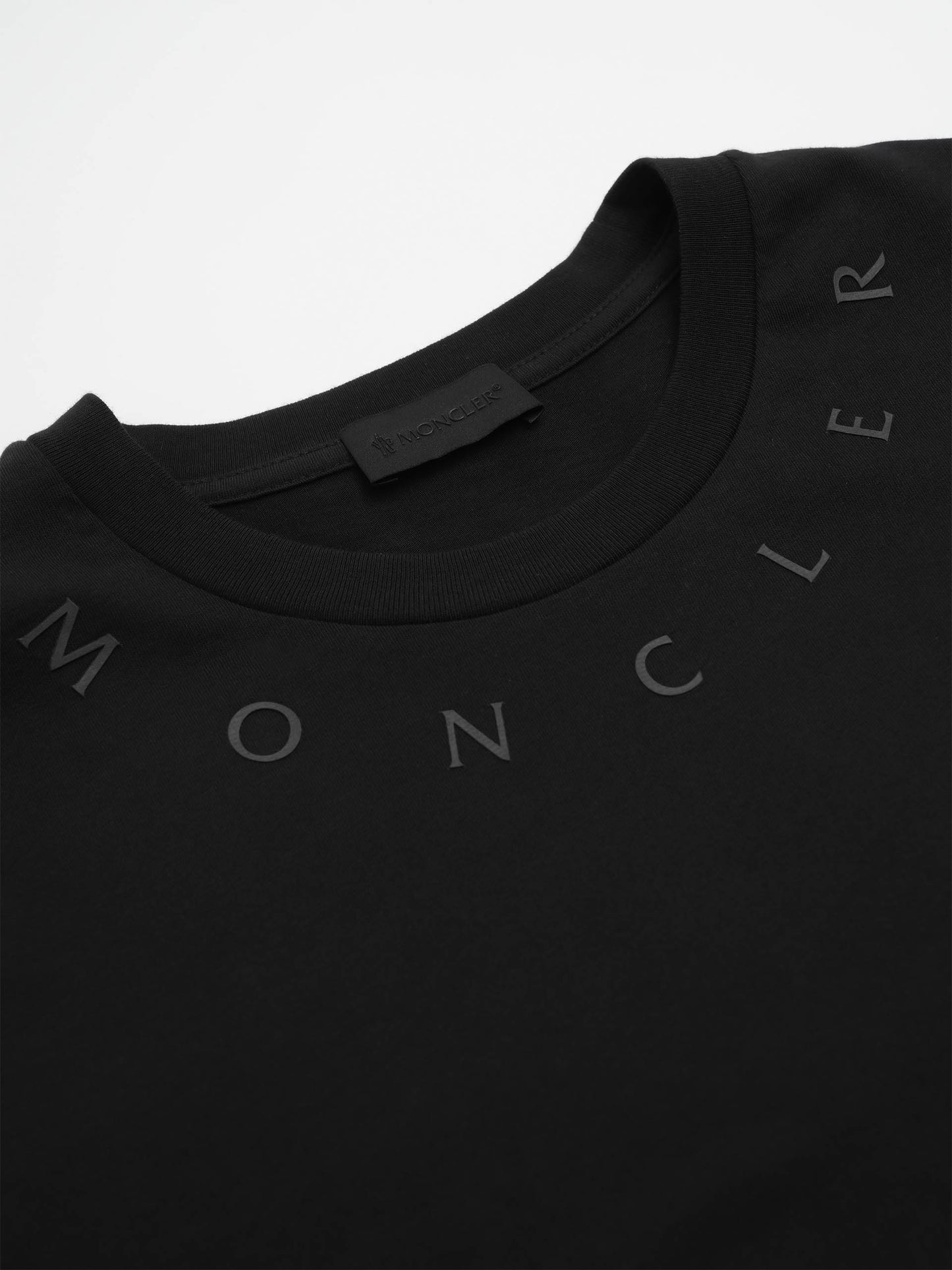 MONCLER - Logo-T-Shirt aus Baumwolle für Herren Schwarz - Black