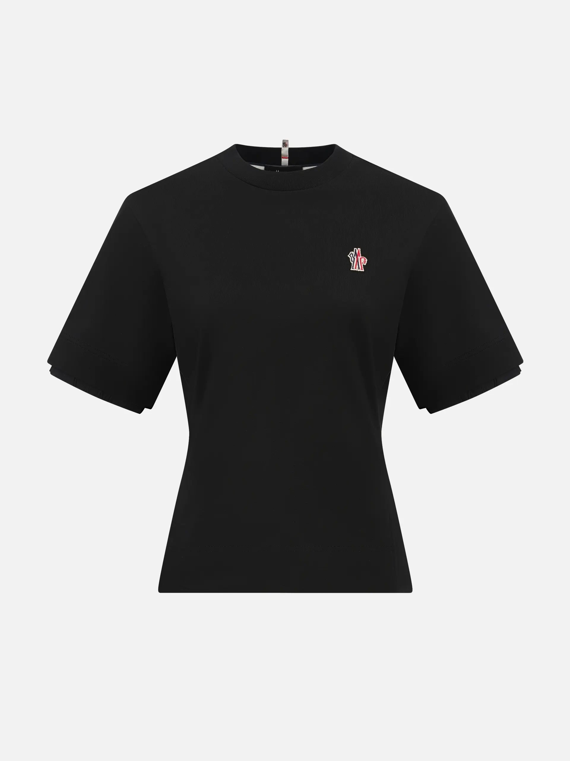 MONCLER GRENOBLE - T-Shirt aus Stretch-Baumwolle für Damen Schwarz - Black