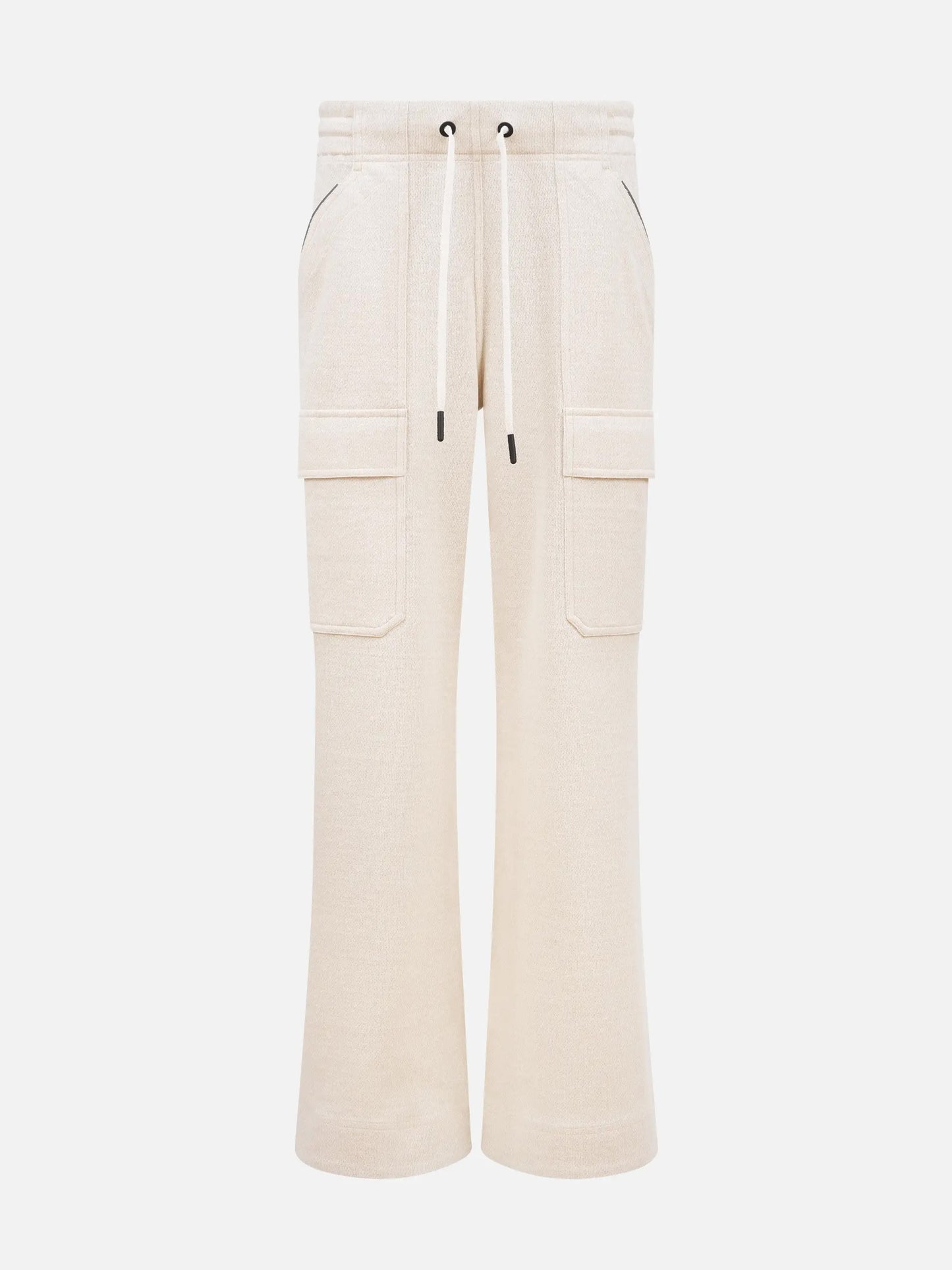 MONCLER GRENOBLE - Jogginghose aus Leinen-Mix für Damen Off-White