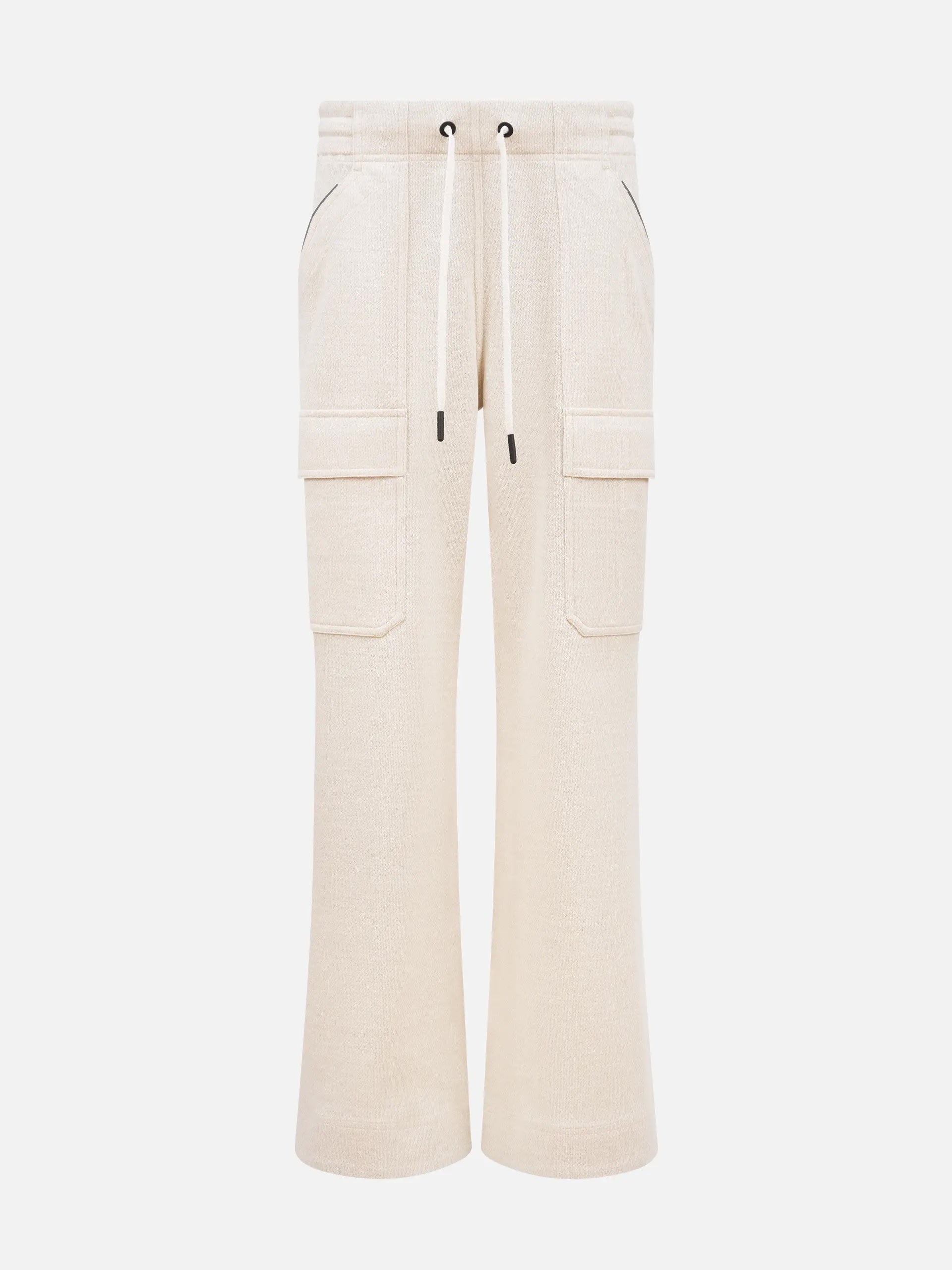 MONCLER GRENOBLE - Jogginghose aus Leinen-Mix für Damen Off-White