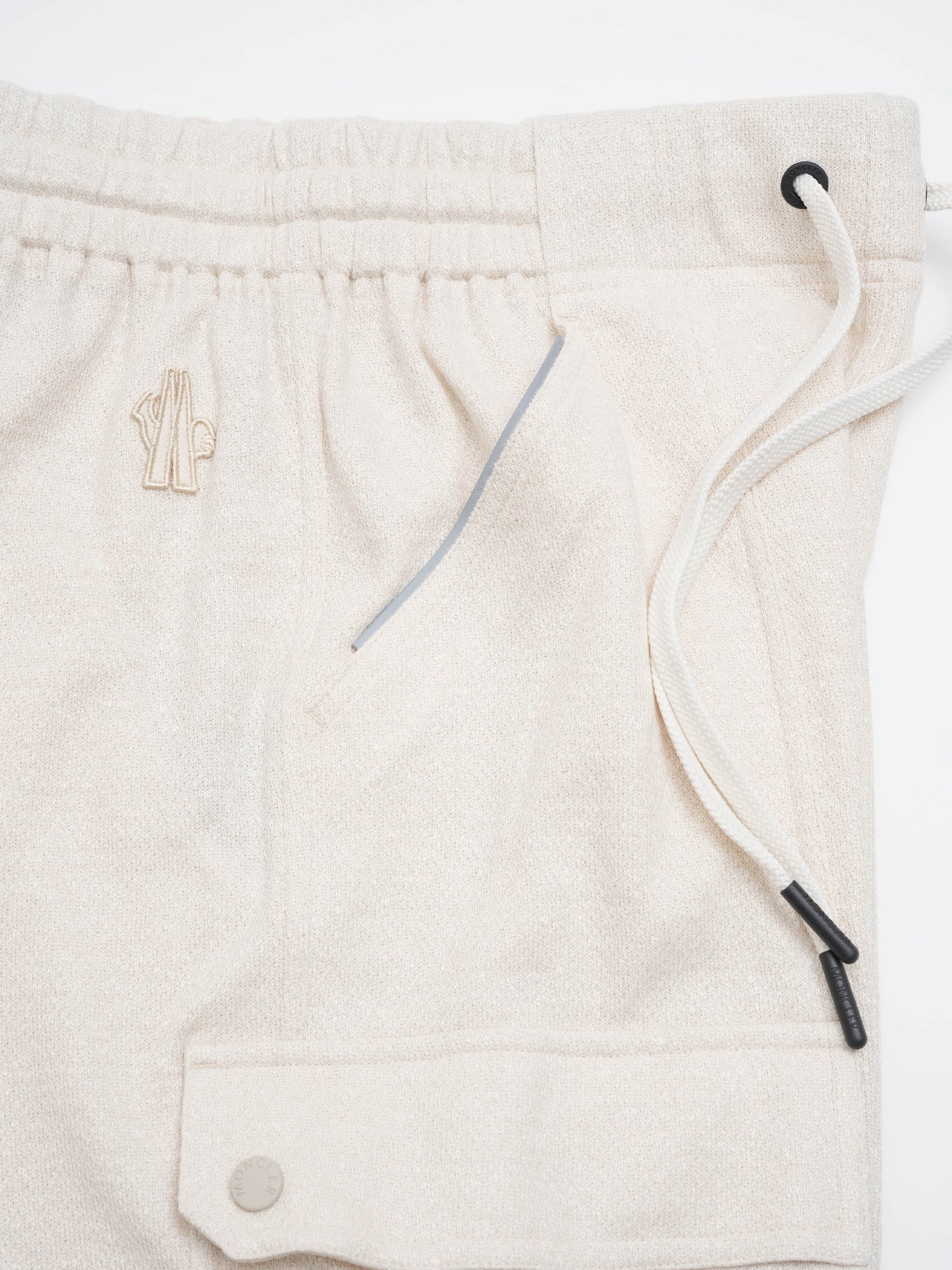 MONCLER GRENOBLE - Jogginghose aus Leinen-Mix für Damen Off-White