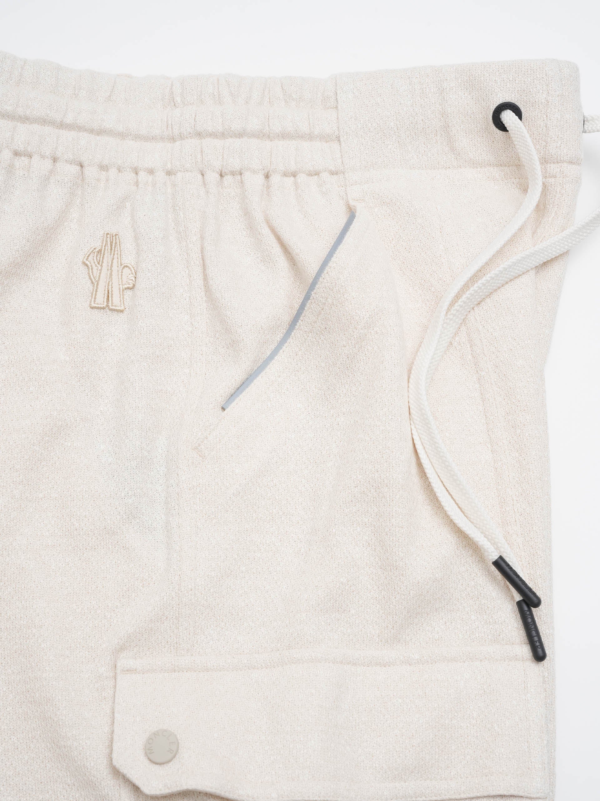 MONCLER GRENOBLE - Jogginghose aus Leinen-Mix für Damen Off-White