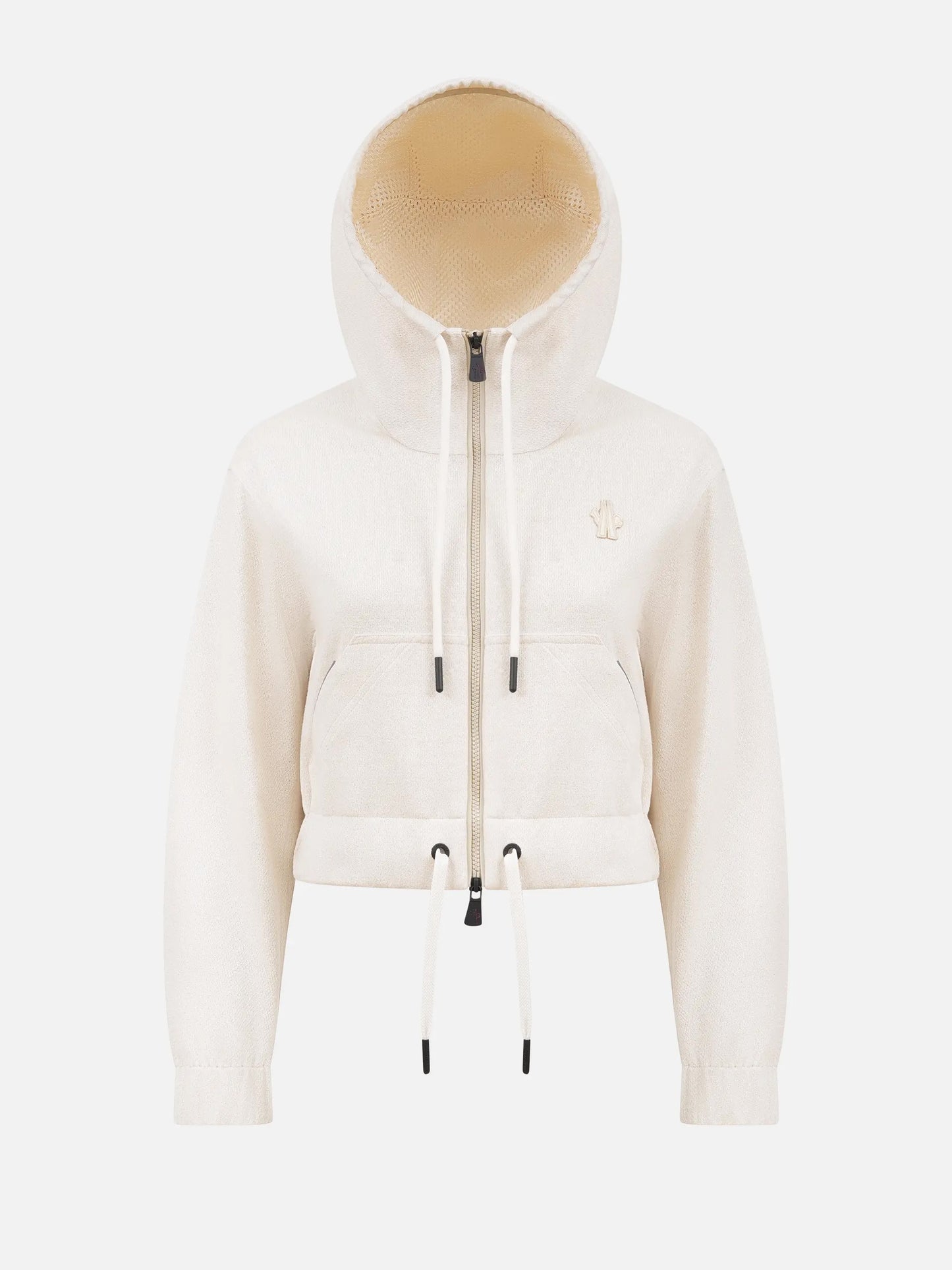 MONCLER GRENOBLE - Cardigan aus Leinen-Mix für Damen Off-White