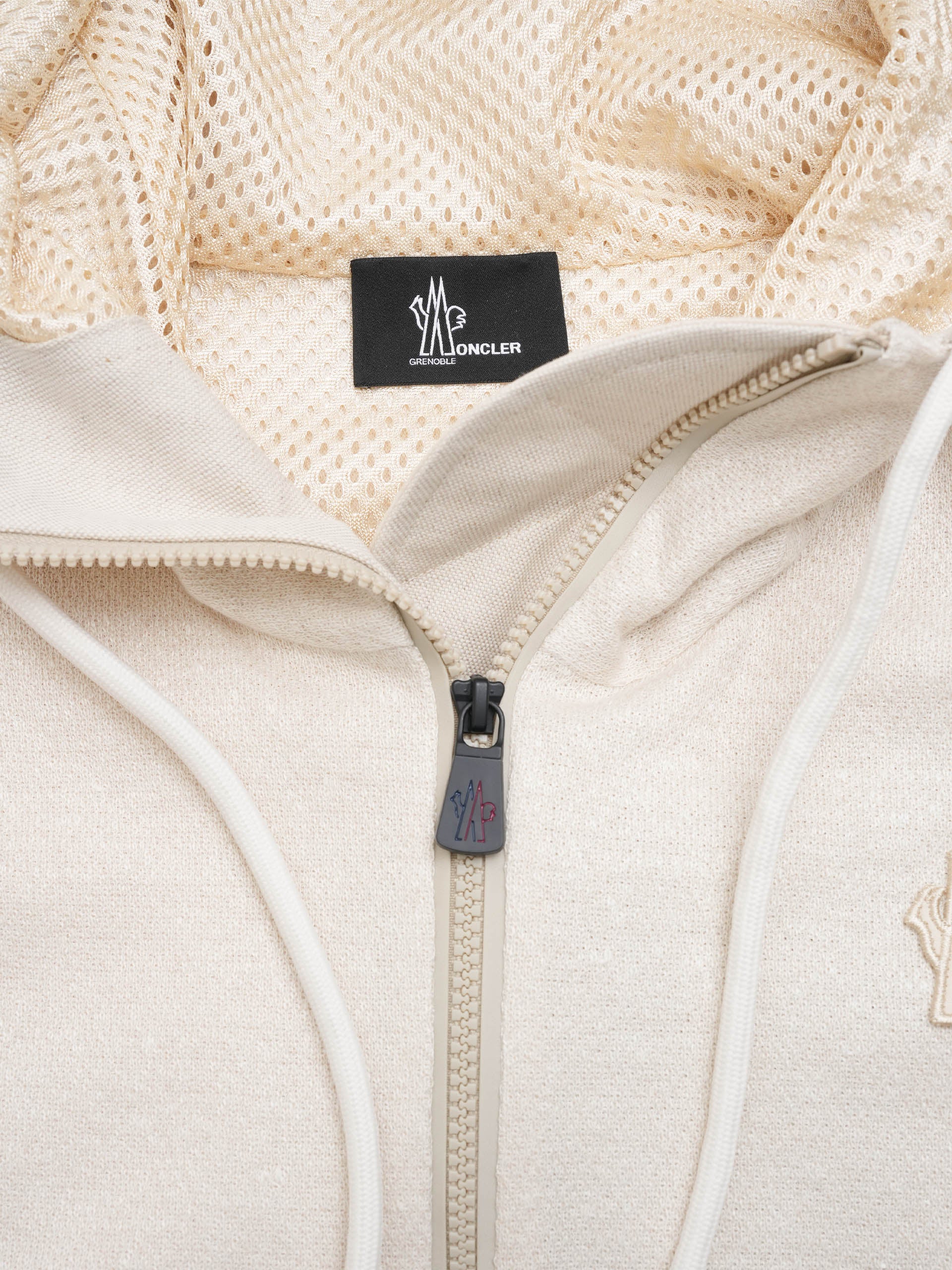 MONCLER GRENOBLE - Cardigan aus Leinen-Mix für Damen Off-White