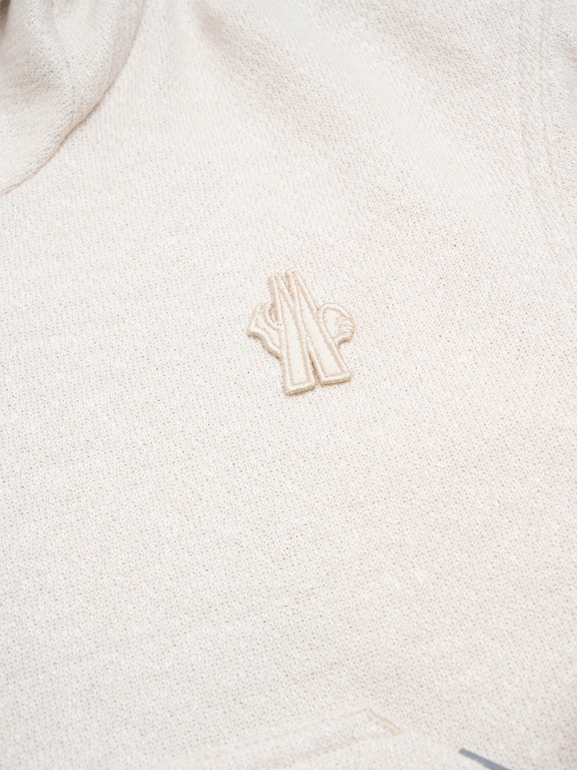 MONCLER GRENOBLE - Cardigan aus Leinen-Mix für Damen Off-White