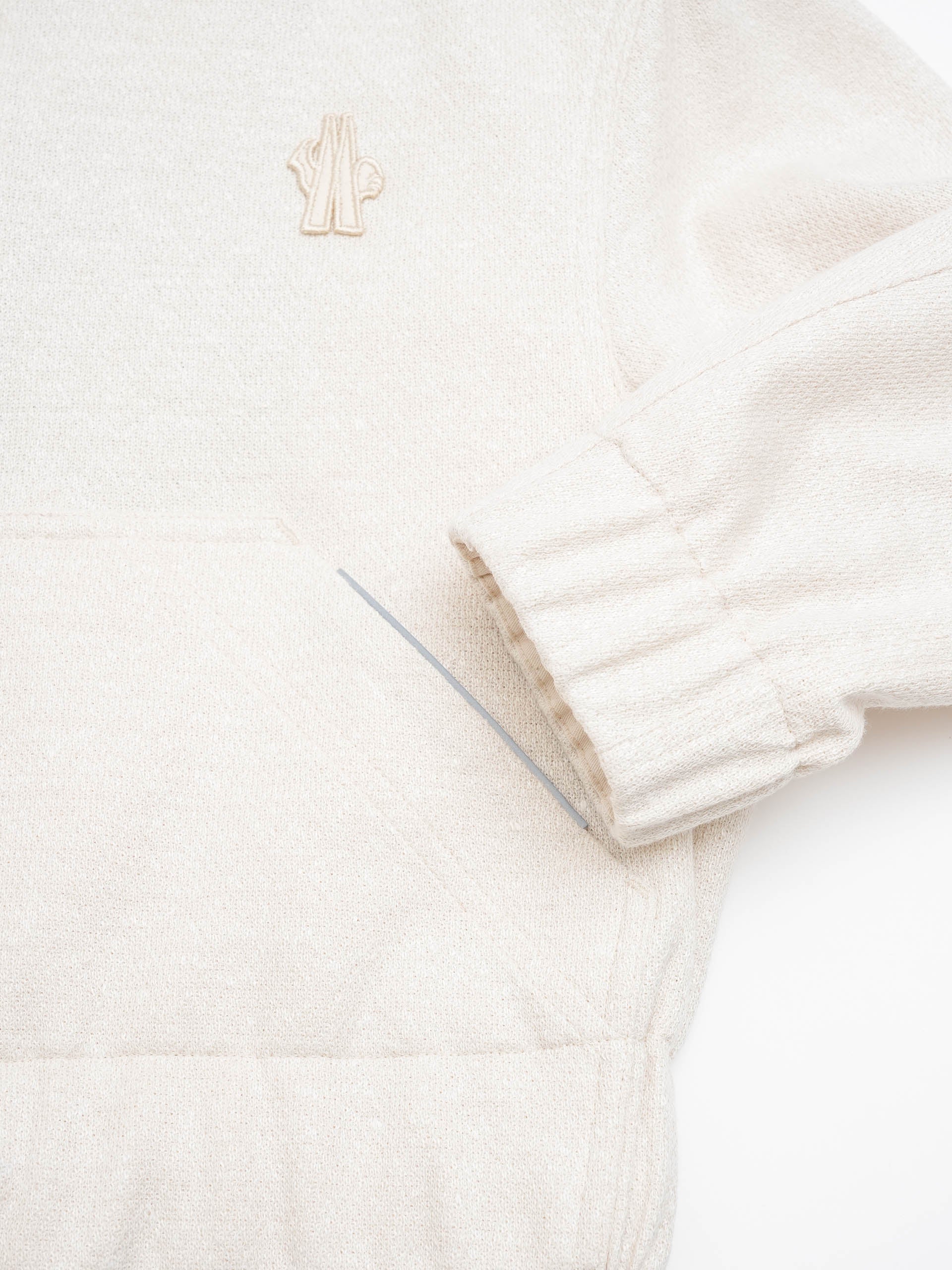 MONCLER GRENOBLE - Cardigan aus Leinen-Mix für Damen Off-White