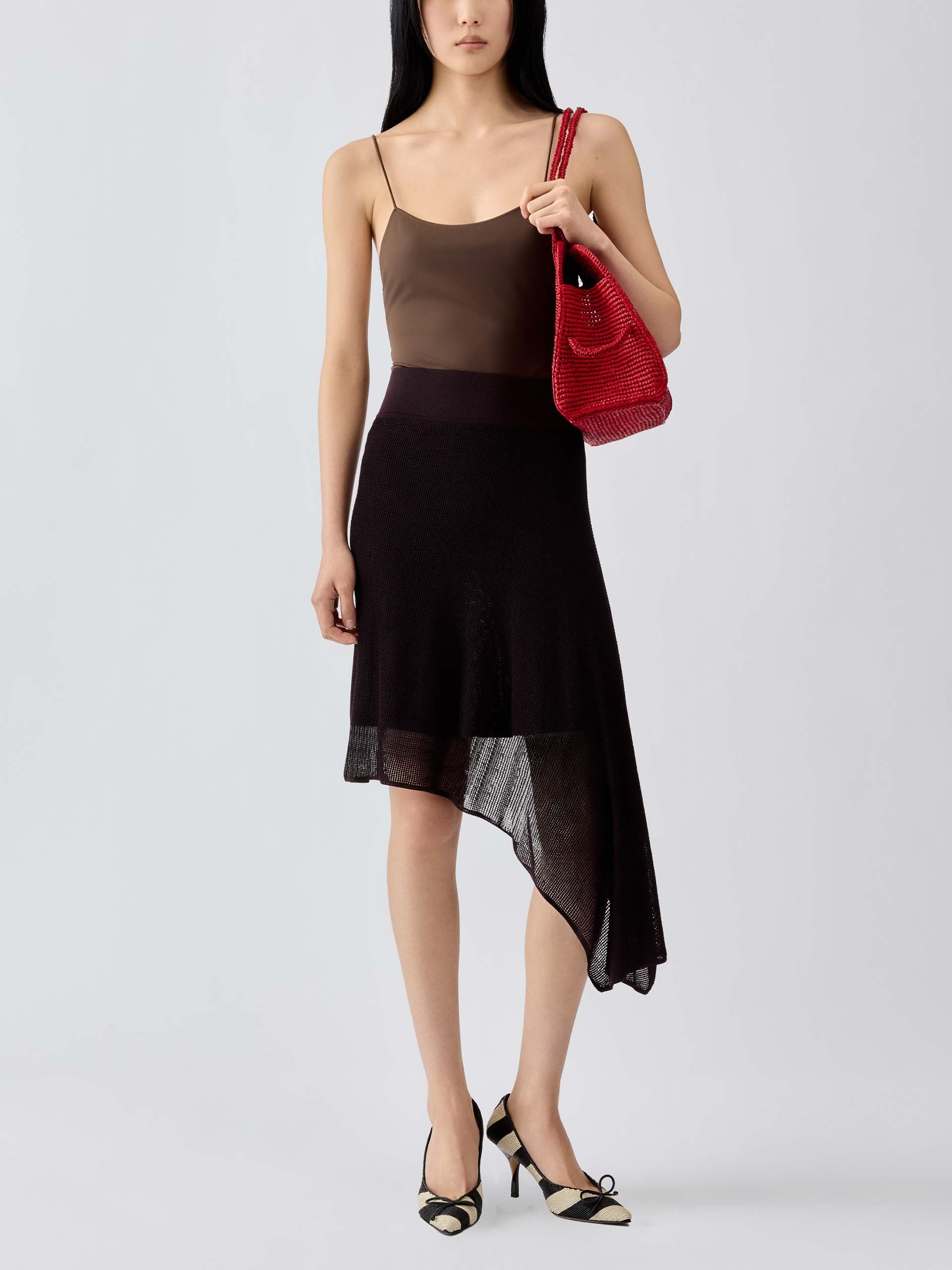 JACQUEMUS - Asymmetrischer Rock Voile für Damen