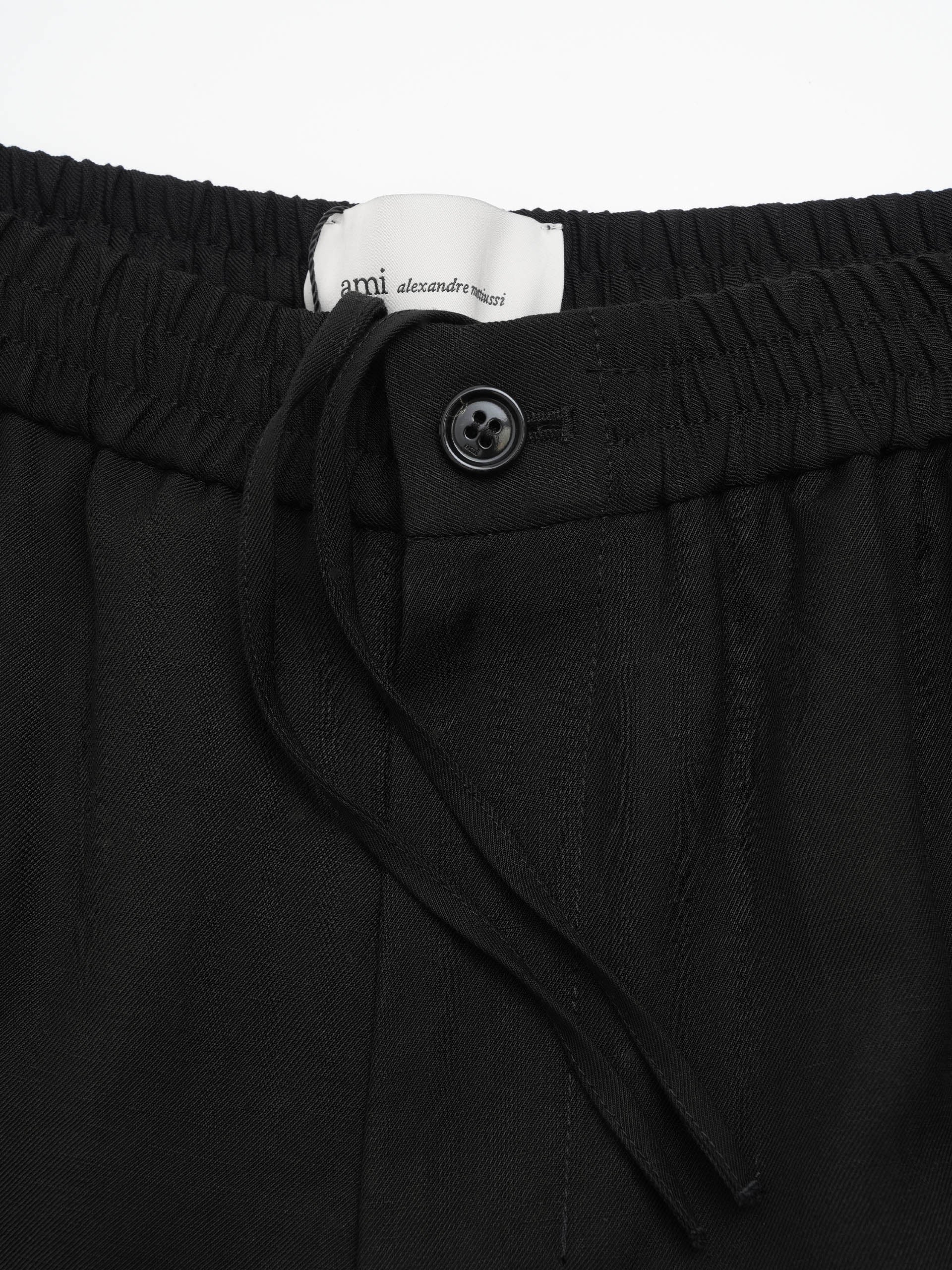 AMI PARIS - Shorts aus Leinen-Mix für Herren Schwarz - Black