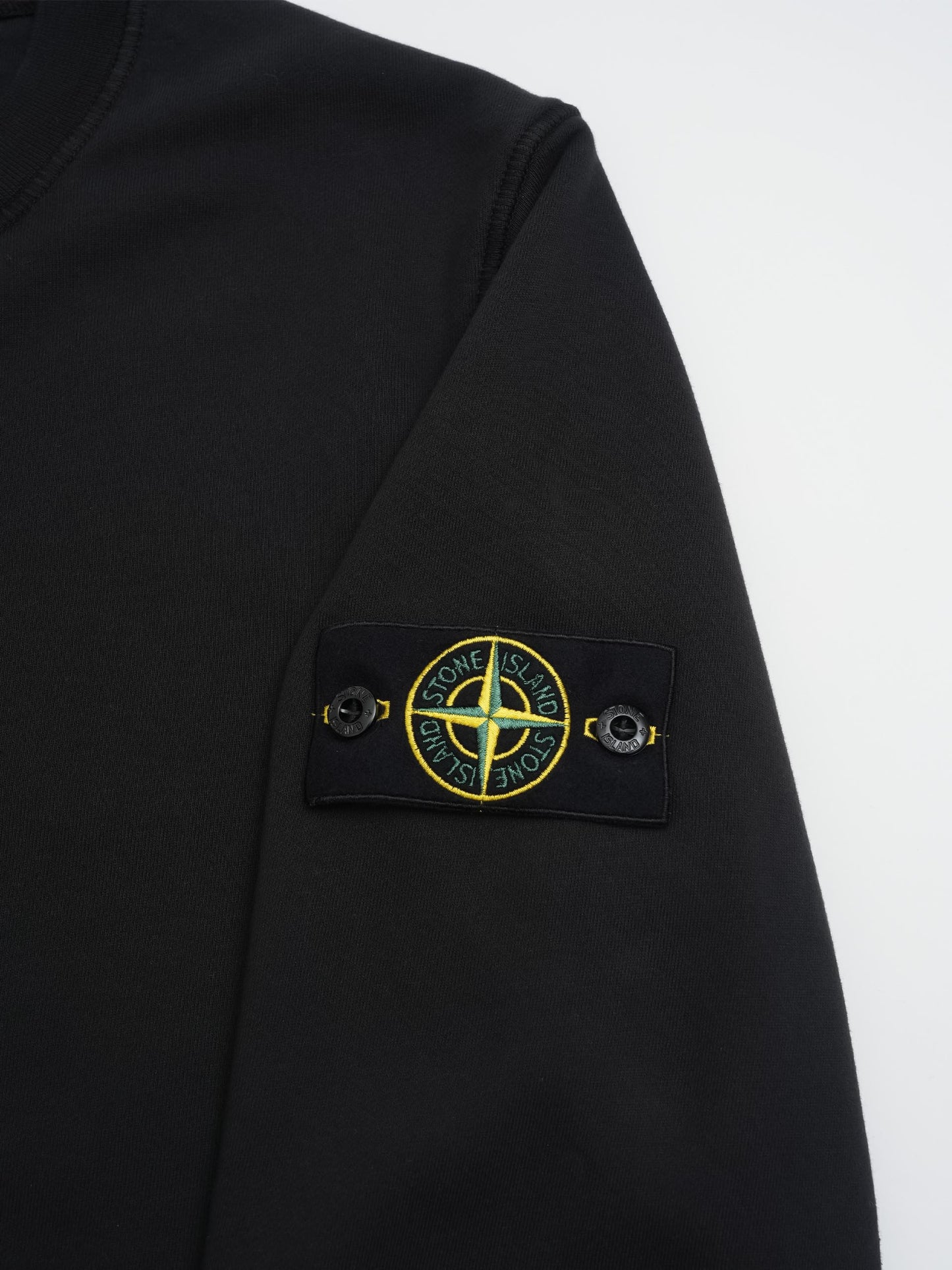 STONE ISLAND - Sweatshirt mit Kompass-Patch für Herren Schwarz - Black