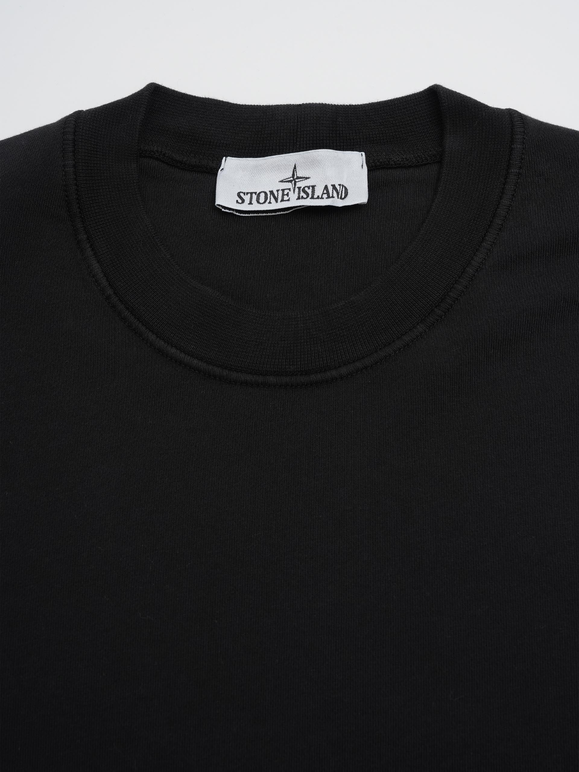 STONE ISLAND - Sweatshirt mit Kompass-Patch für Herren Schwarz - Black