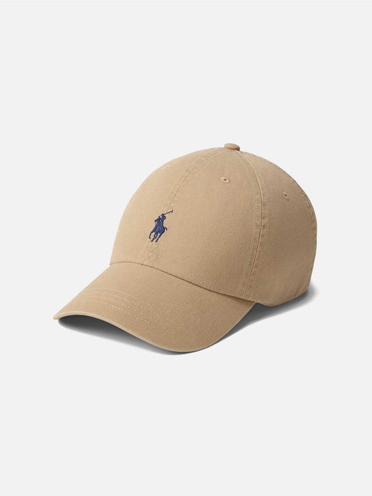 POLO RALPH LAUREN - Baseball-Cap aus Baumwollchino Khaki