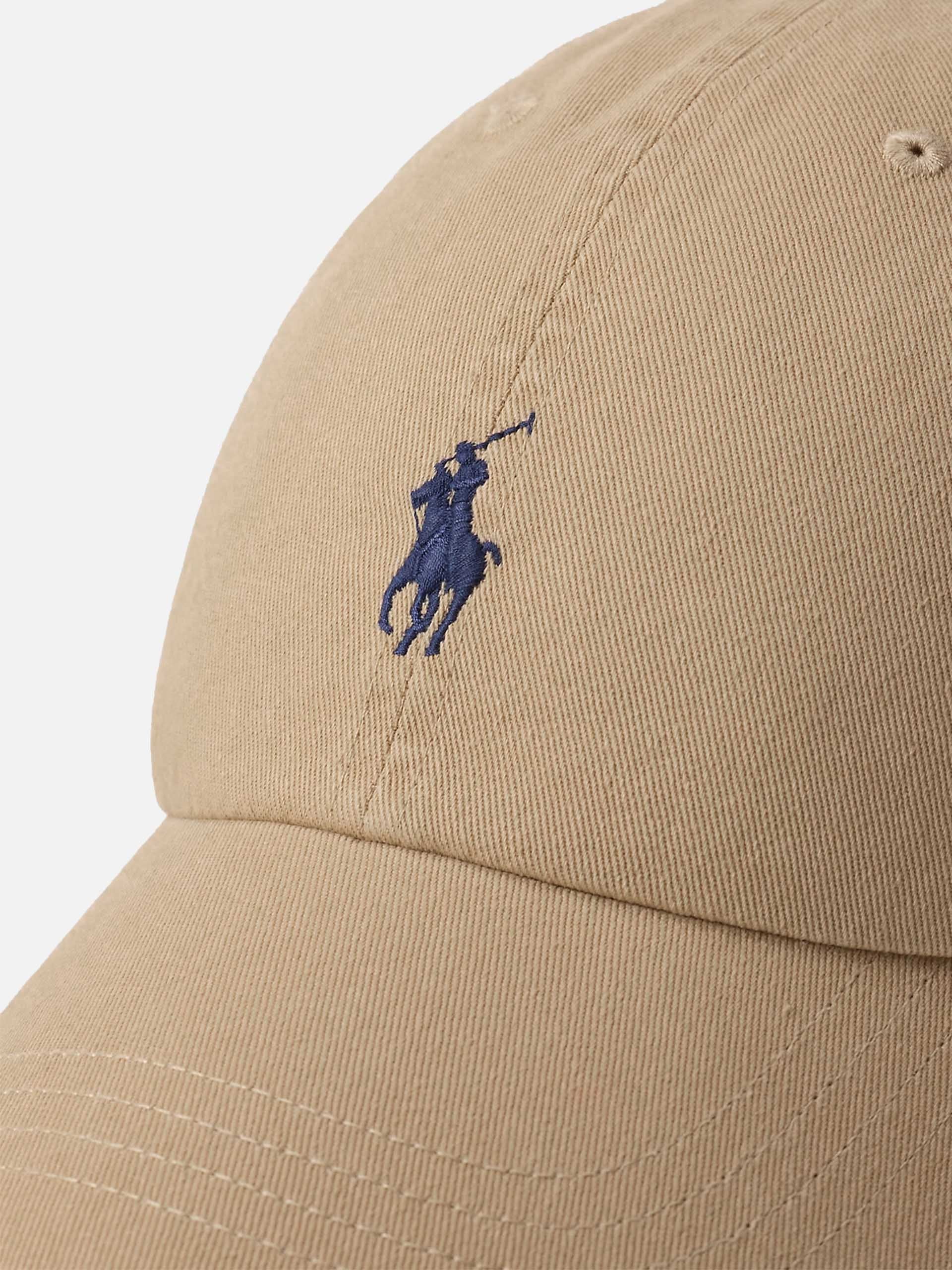 POLO RALPH LAUREN - Baseball-Cap aus Baumwollchino Khaki