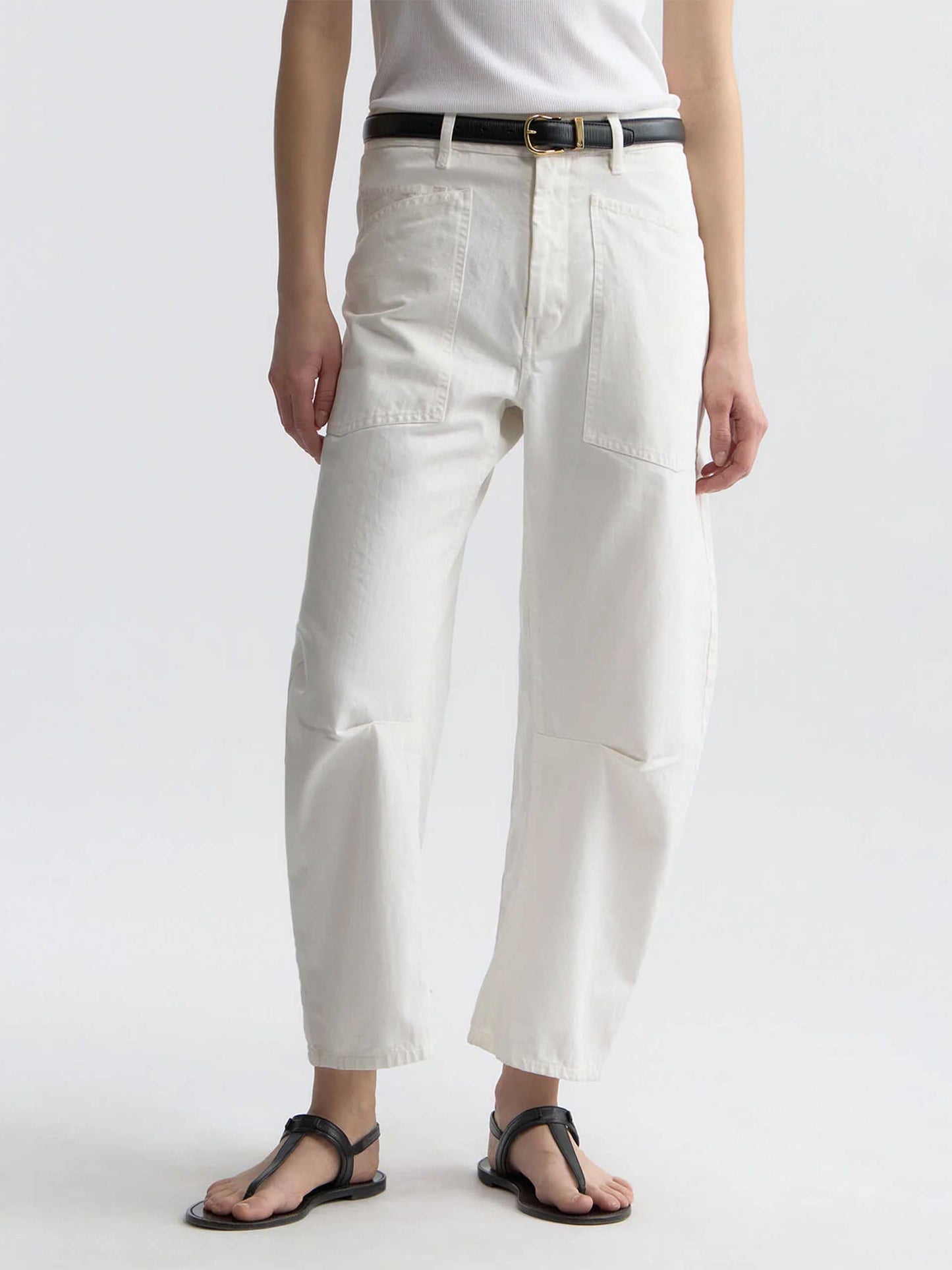 NILI LOTAN - Barrel-Leg Hose Shon für Damen Cremeweiß - Vintage Cream