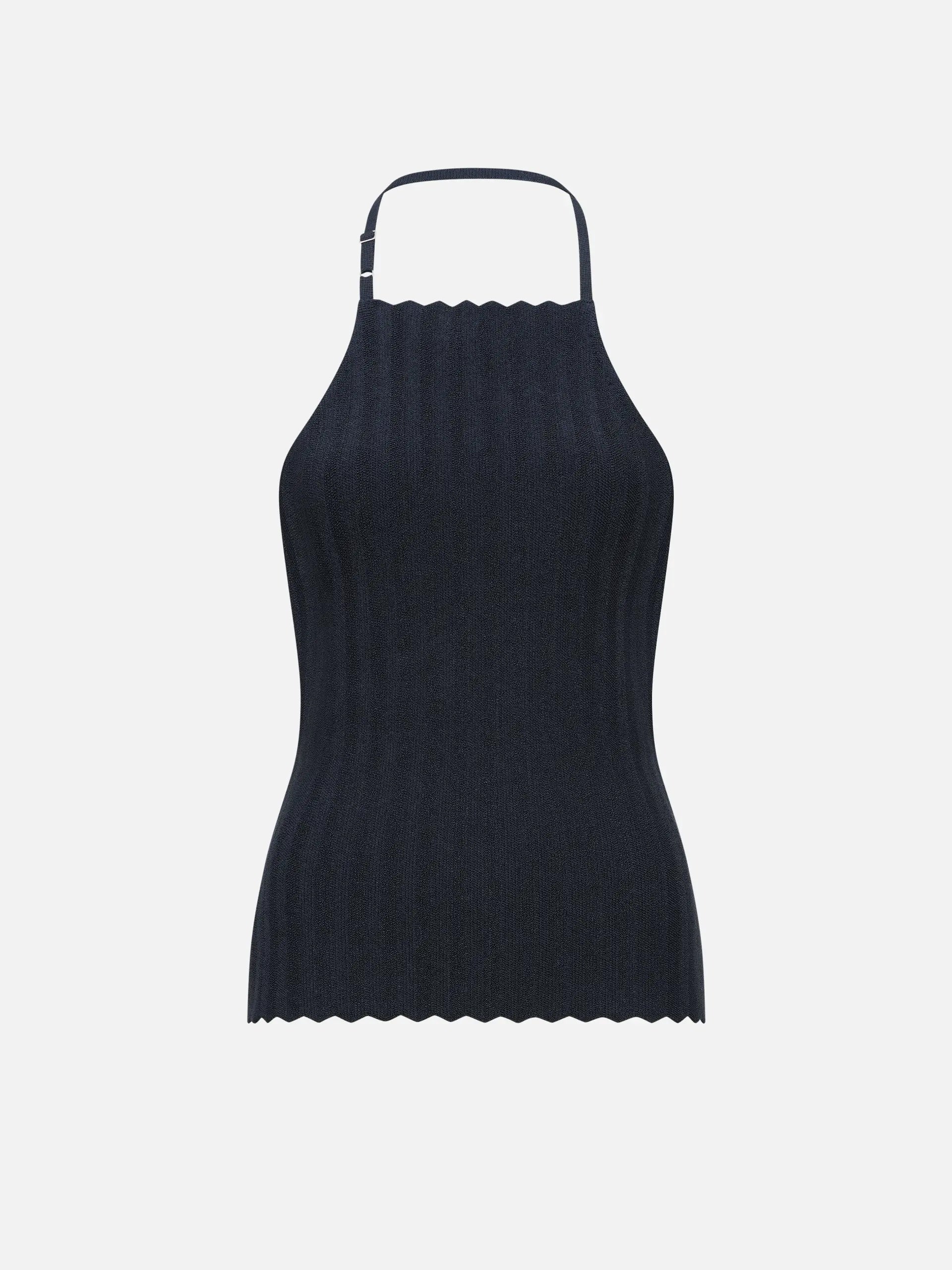 JACQUEMUS - Neckholder-Top Tablier für Damen Dunkelblau - Dark navy