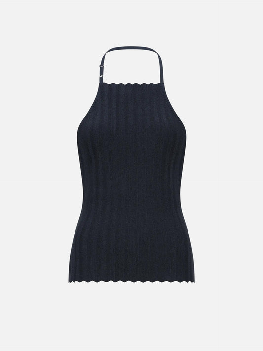 JACQUEMUS - Neckholder-Top Tablier für Damen Dunkelblau - Dark navy